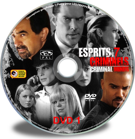 Esprits criminels Saison 7 DVD 1 custom