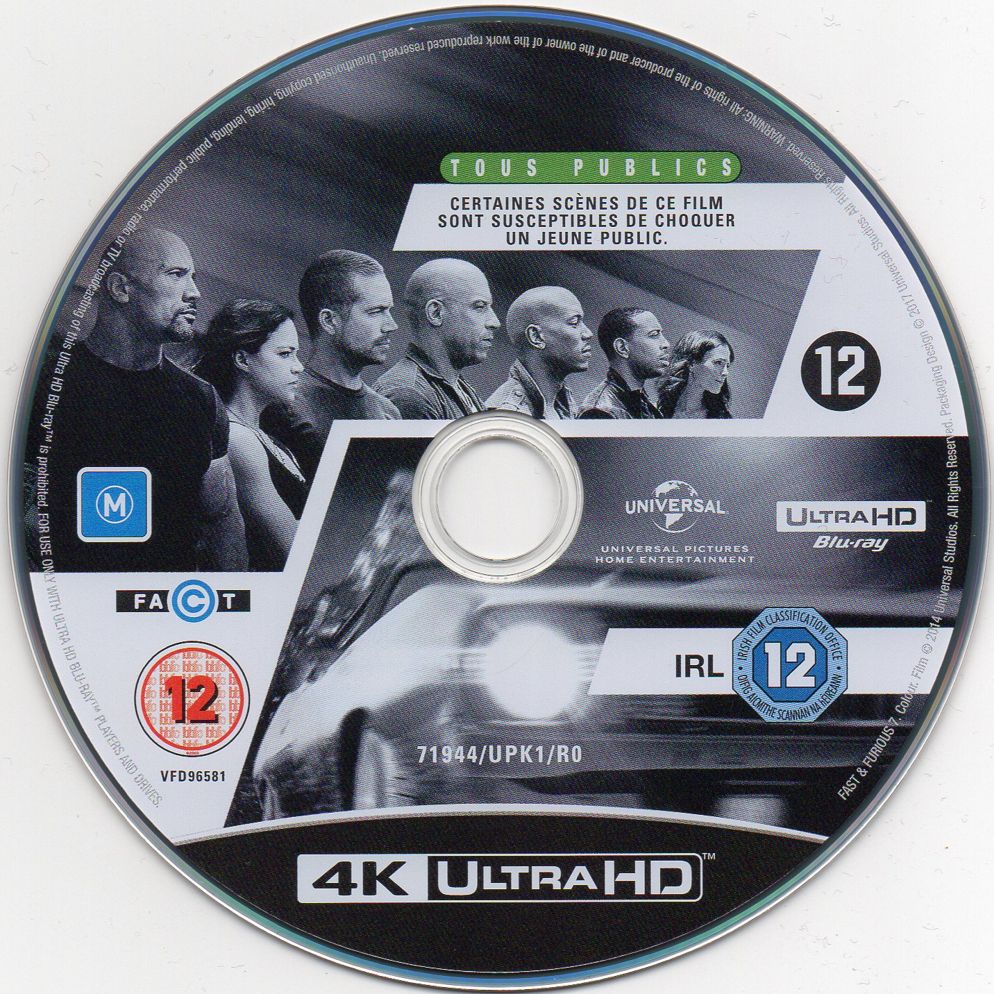 Fast & Furious 7 4K (BLU-RAY)