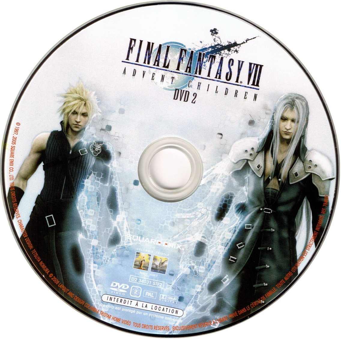 Final Fantasy VII Advent Children dvd 2