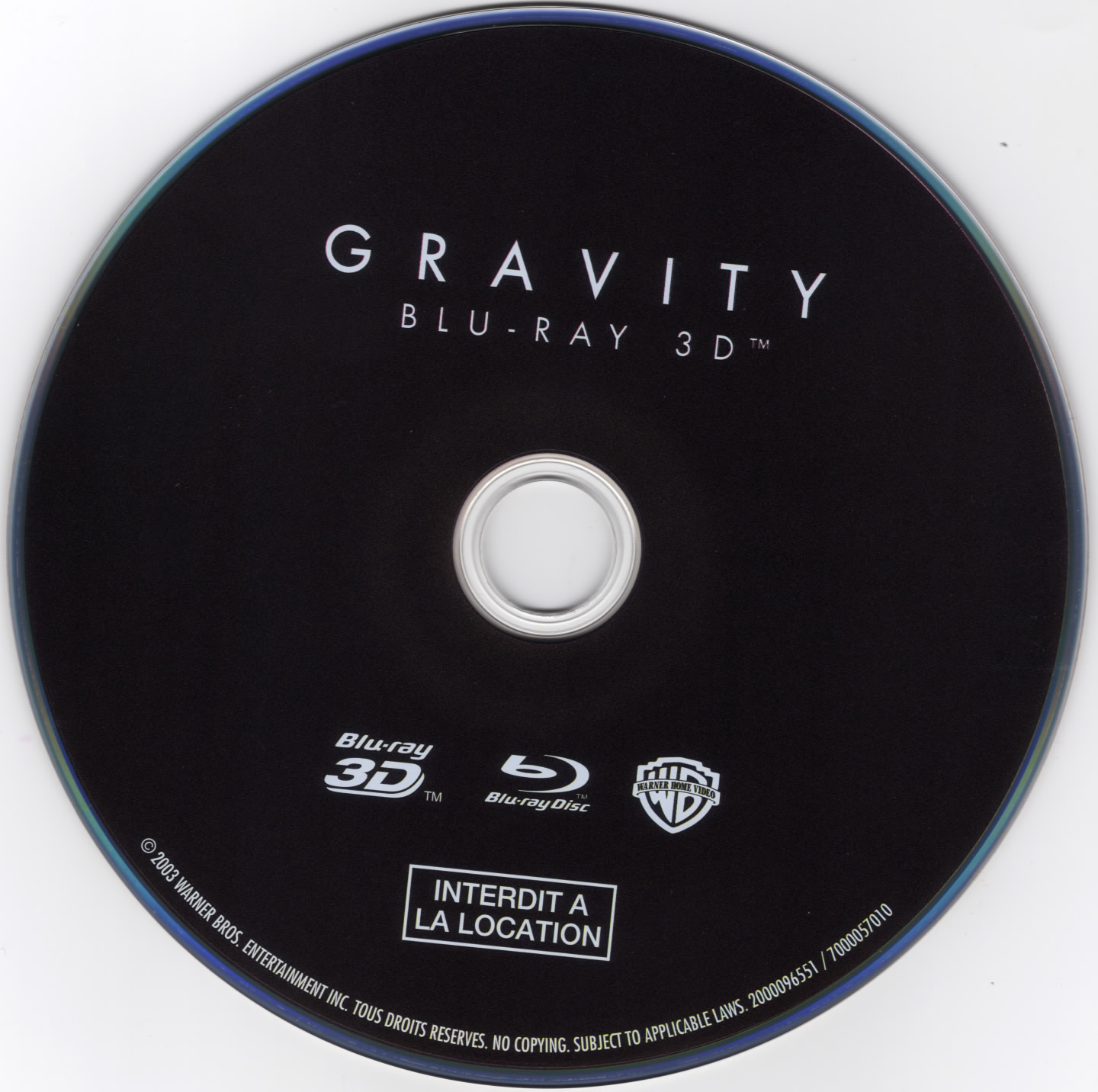Gravity 3D (BLU-RAY)