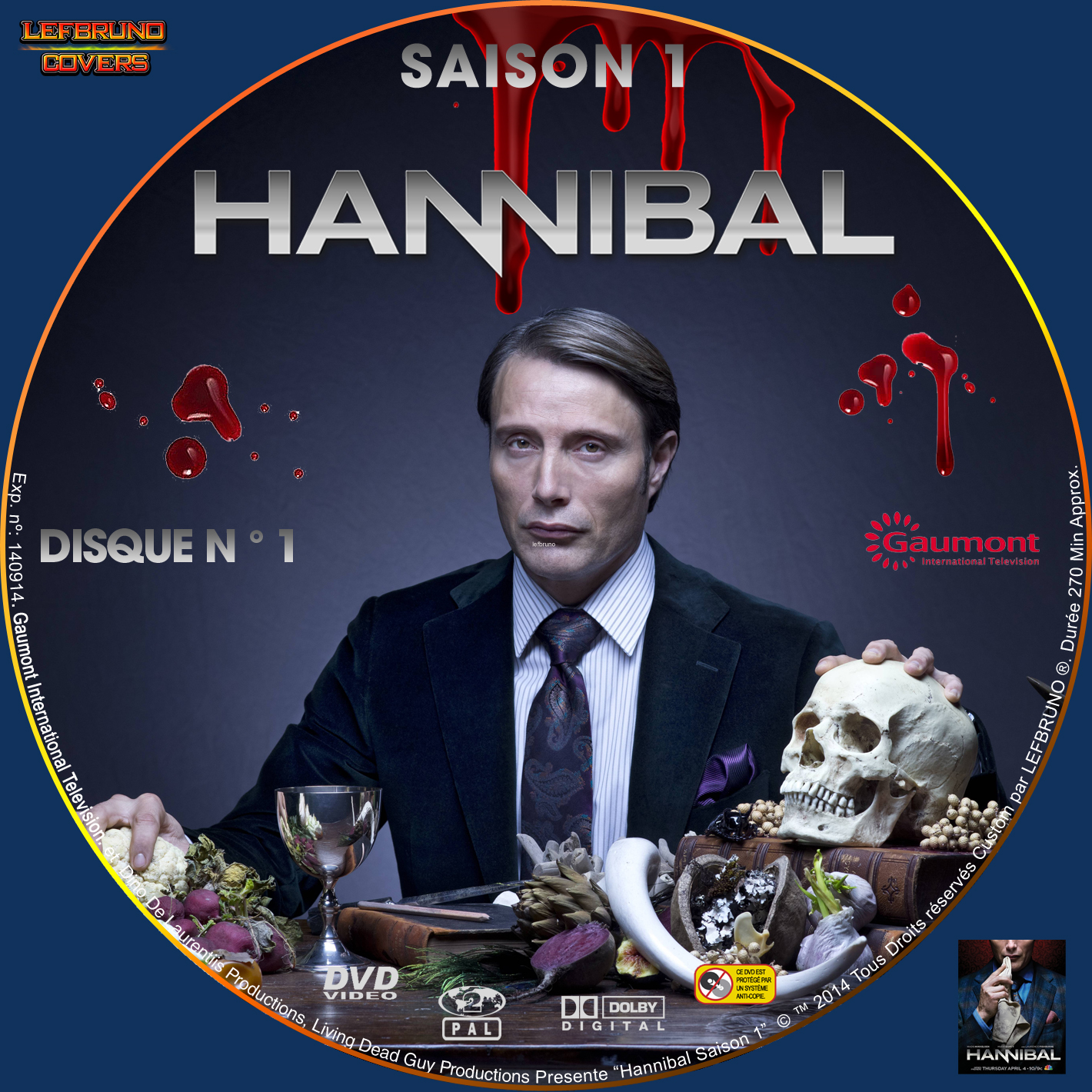 Hannibal Saison 1 DISC 1 custom