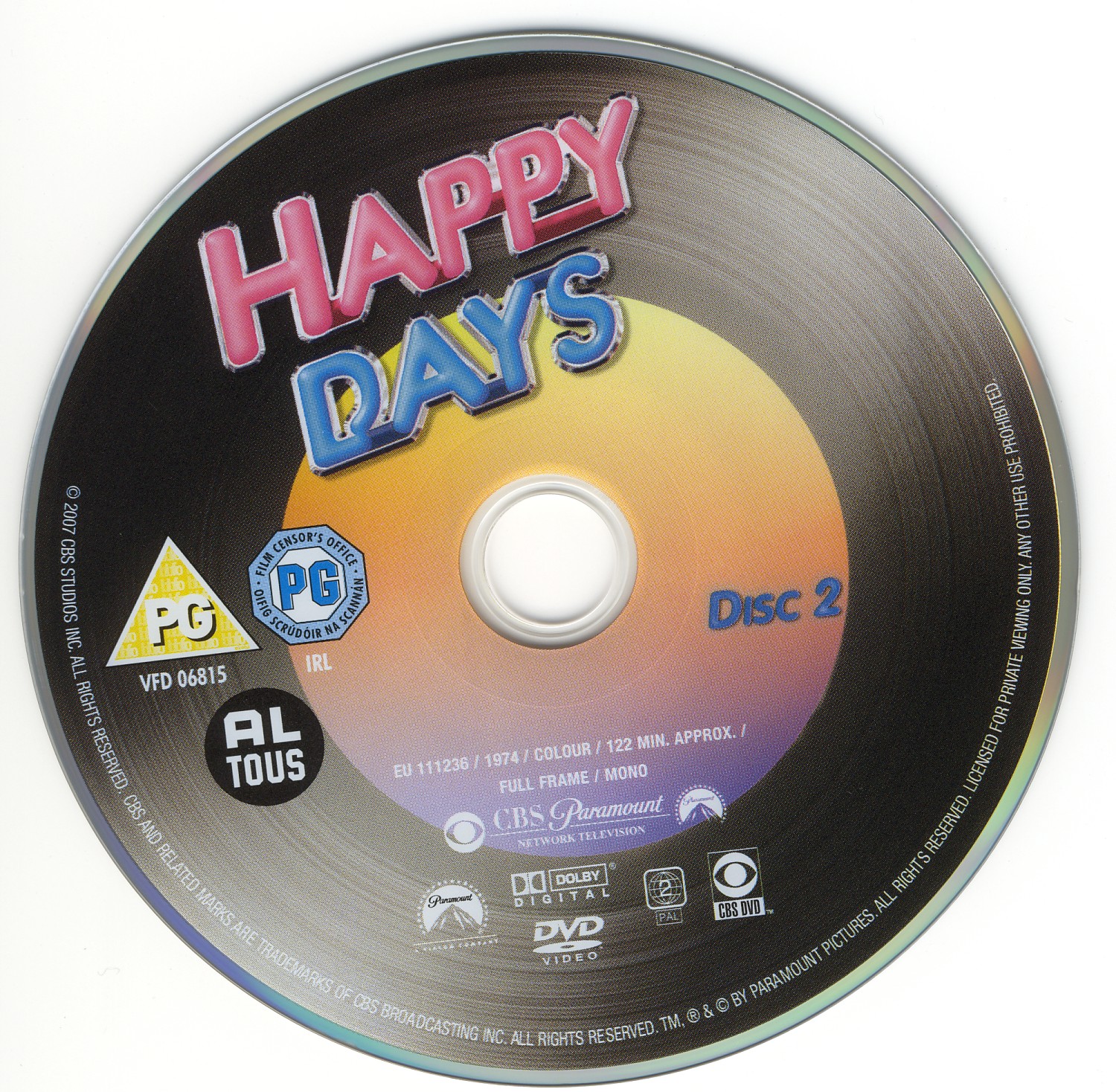 Happy days Saison 01 DISC 2