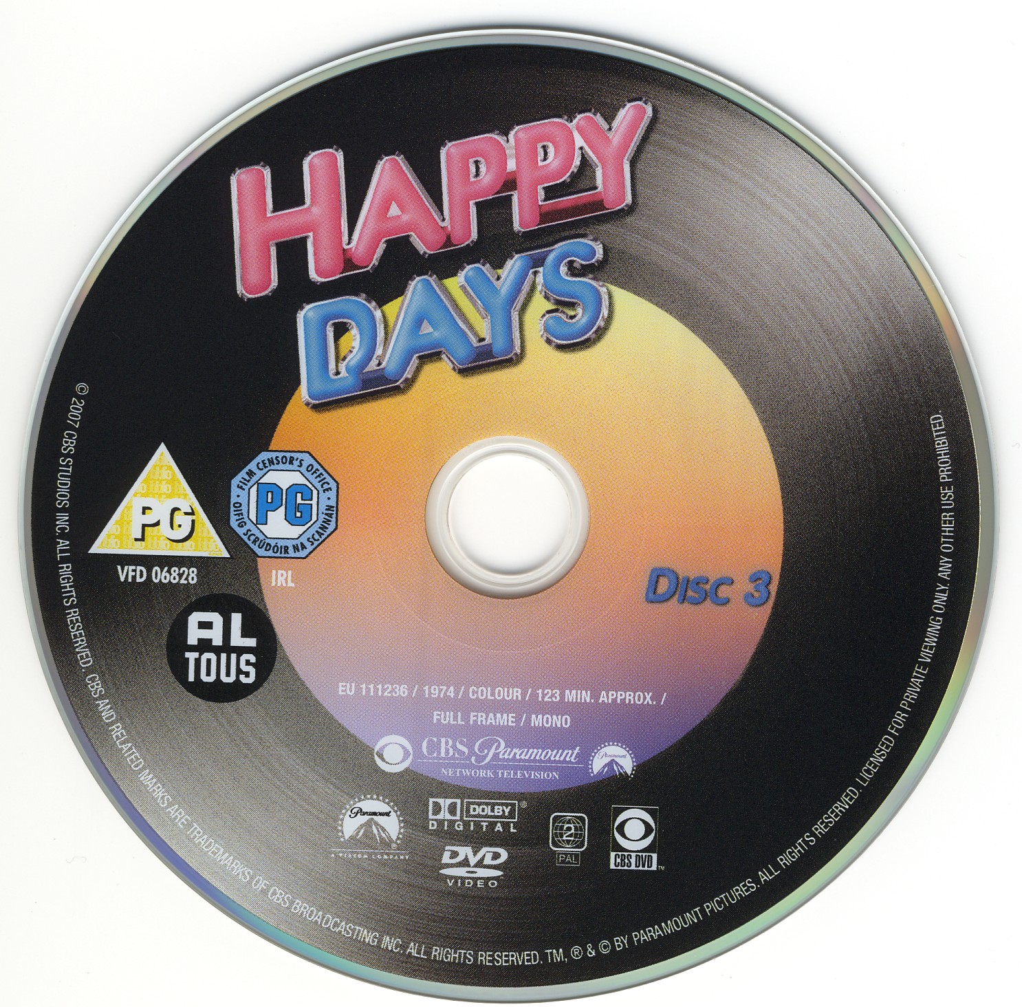 Happy days Saison 01 DISC 3