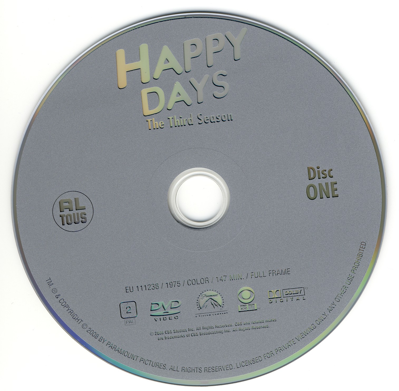 Happy days Saison 03 DISC 1