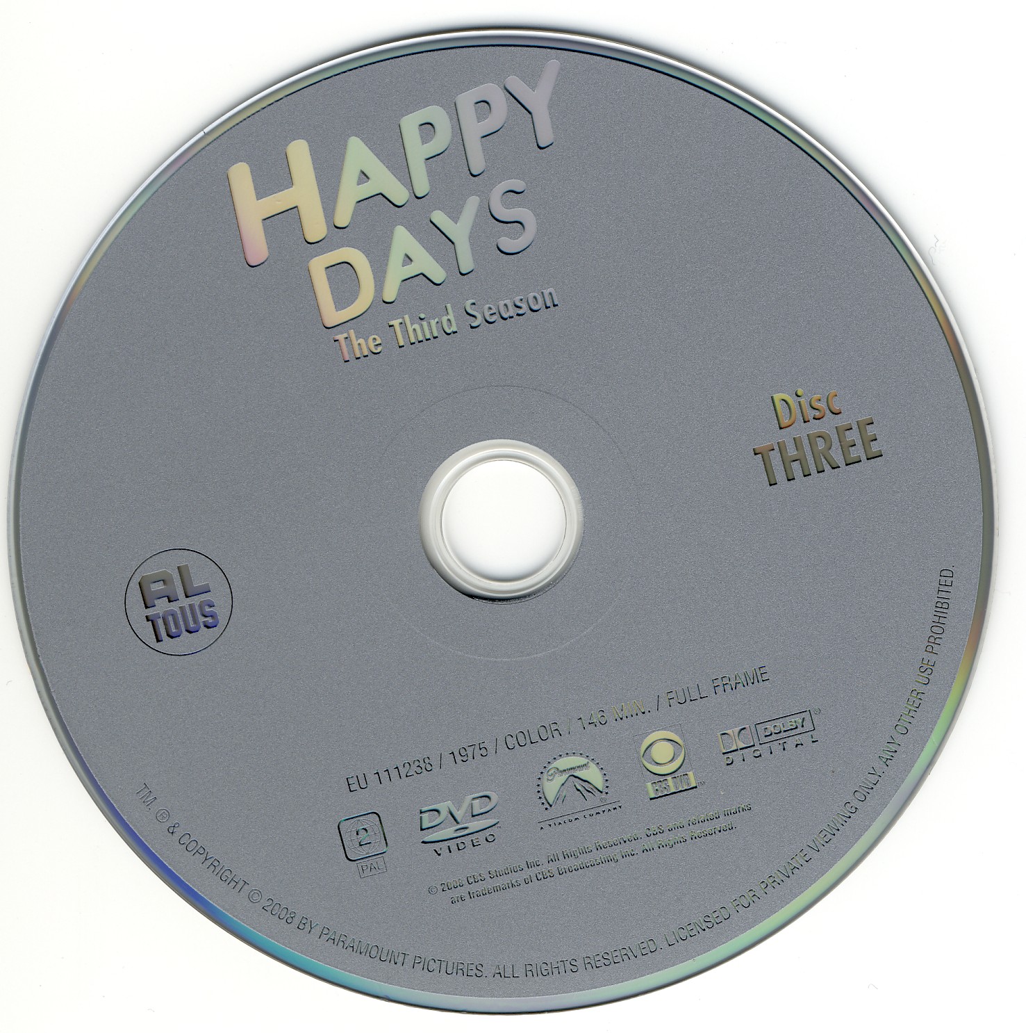 Happy days Saison 03 DISC 3