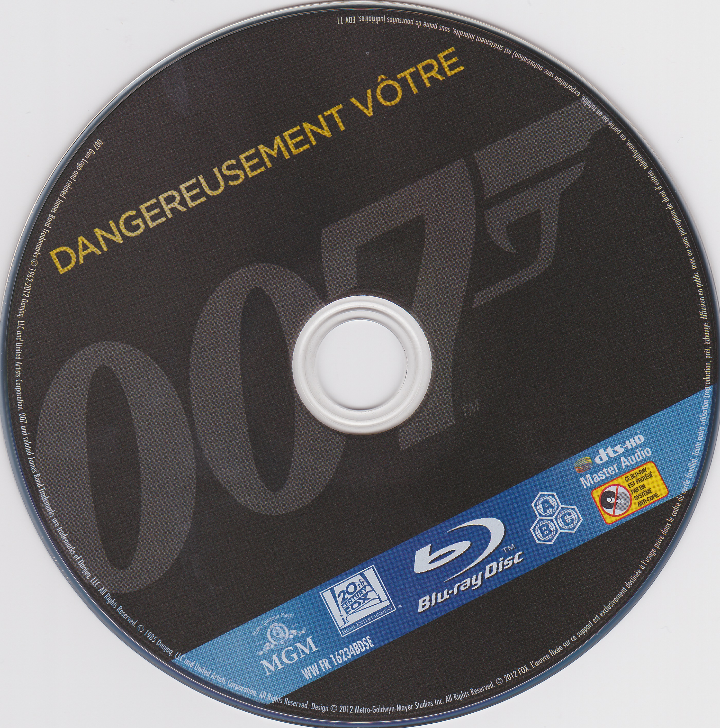 James Bond 007 Dangereusement votre (BLU-RAY)