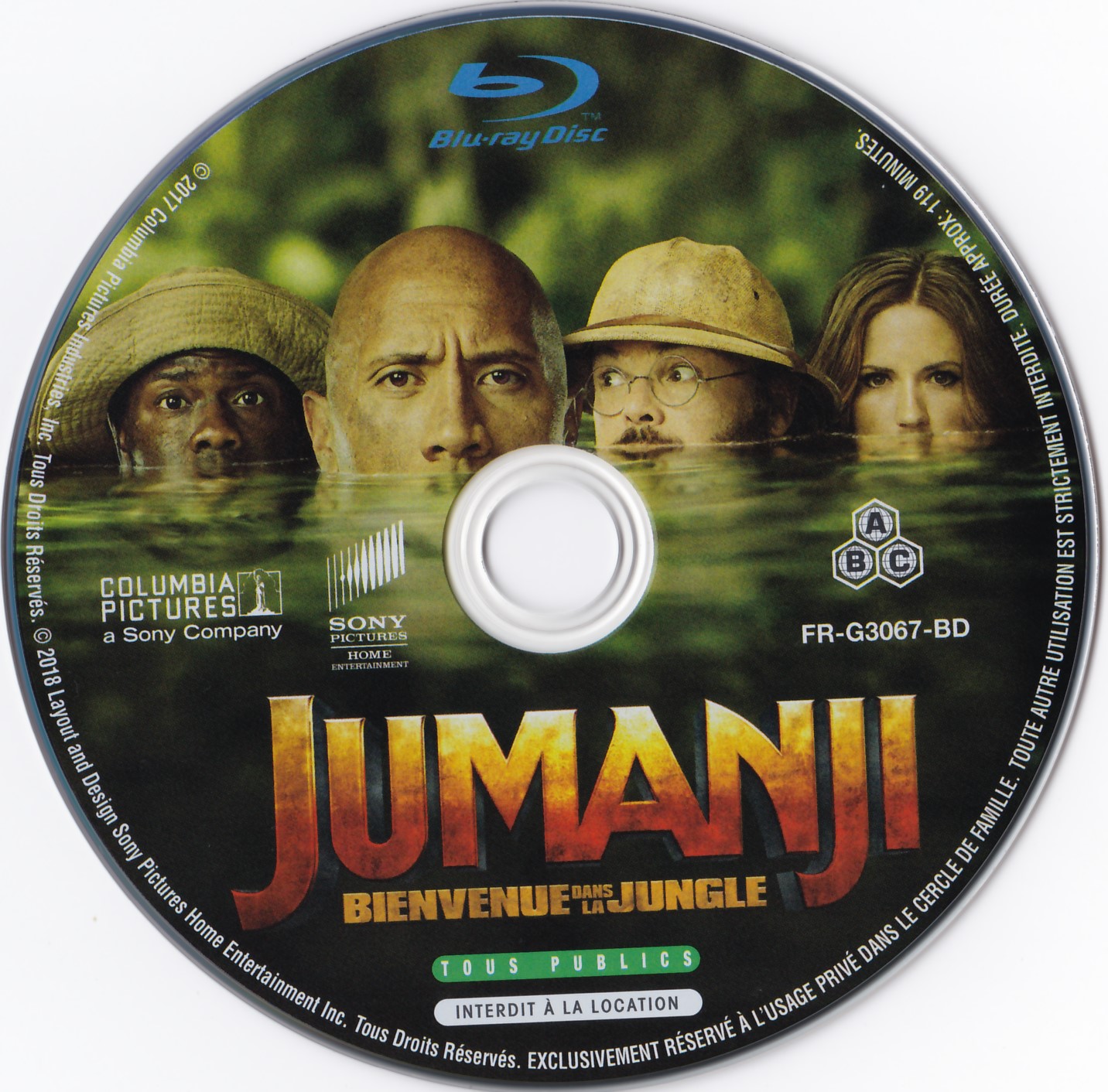 Jumanji bienvenue dans la jungle (BLU-RAY)