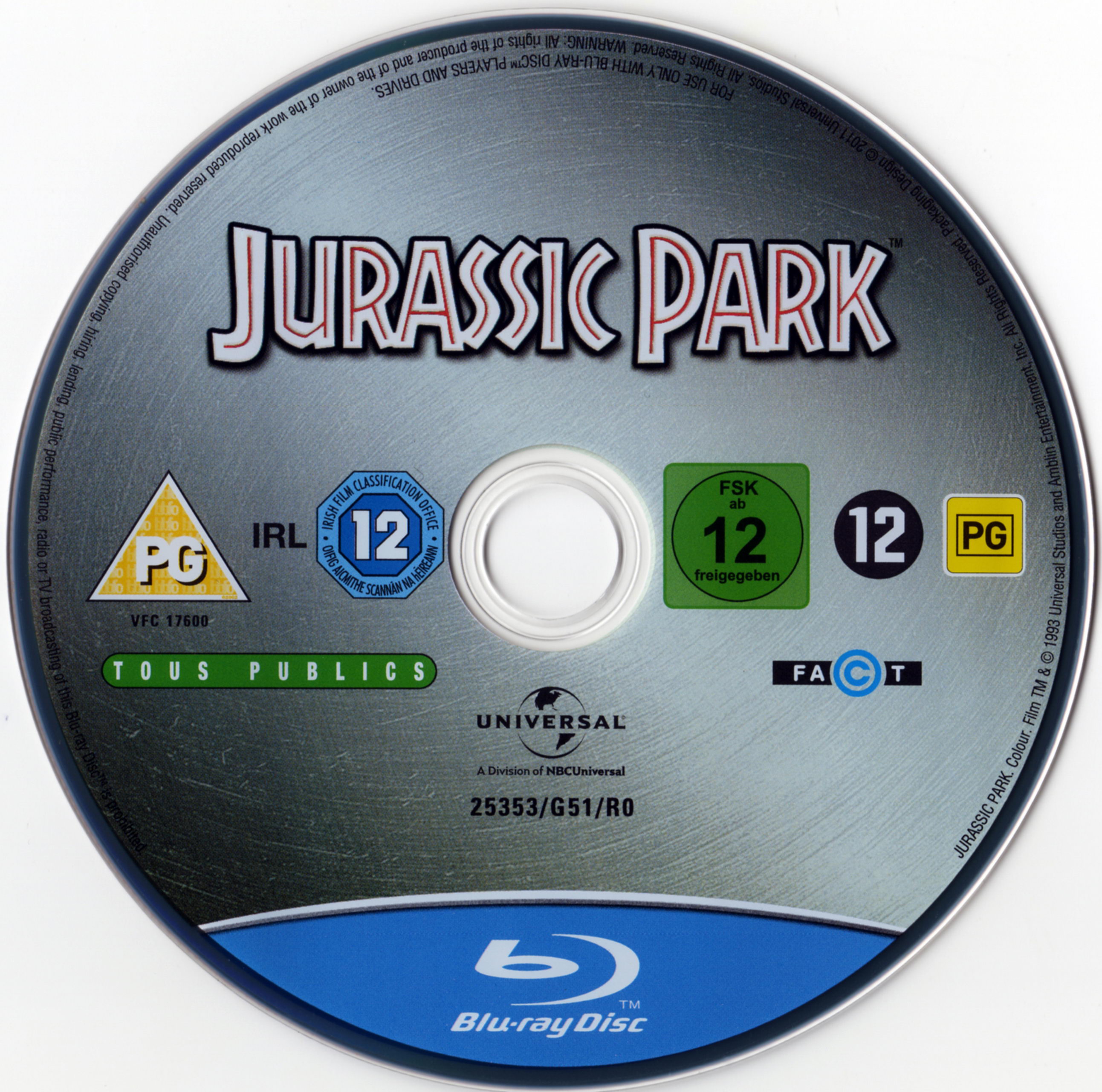 Jurassic park 1 (BLU-RAY)
