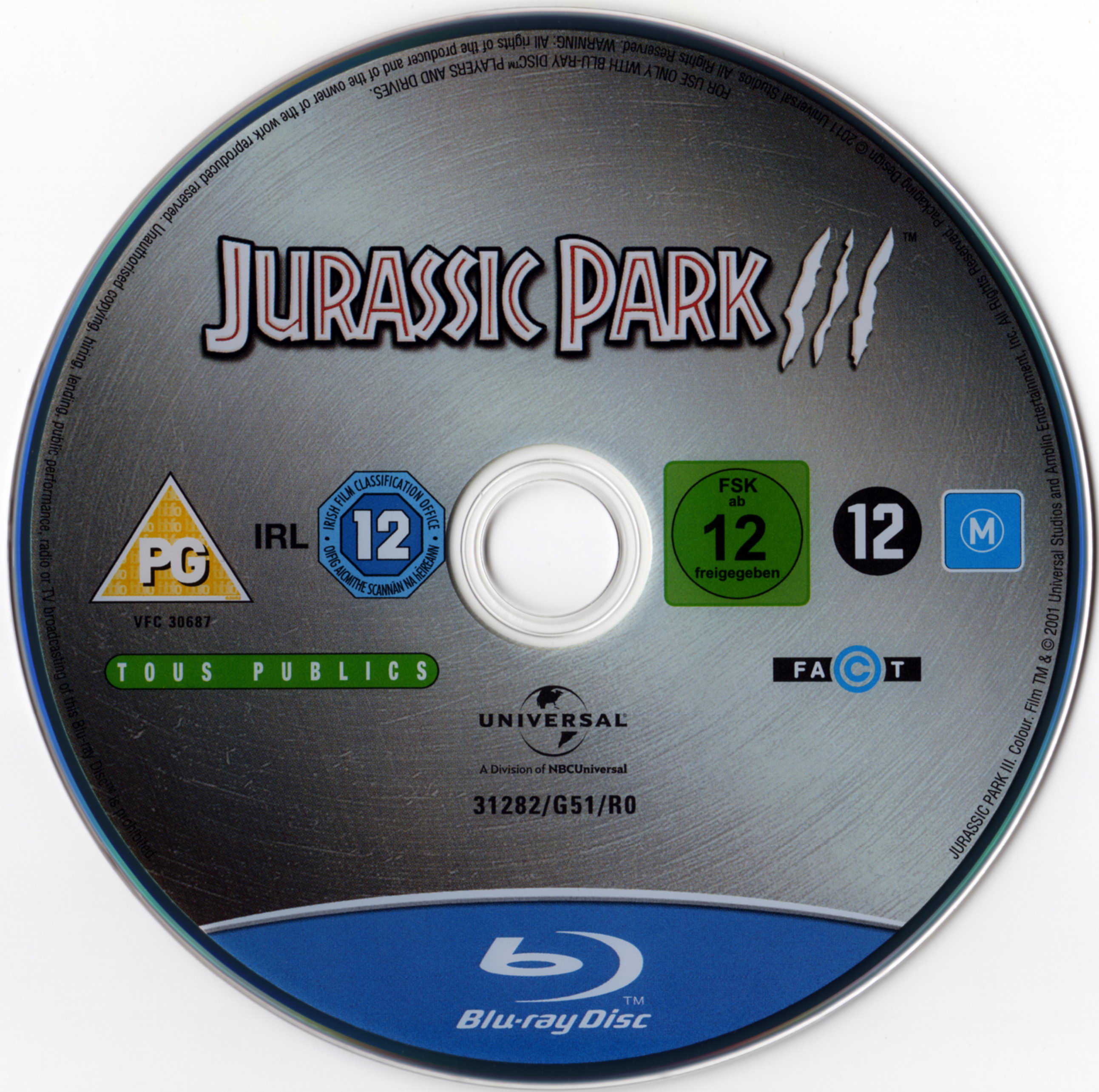 Jurassic park 3 (BLU-RAY)
