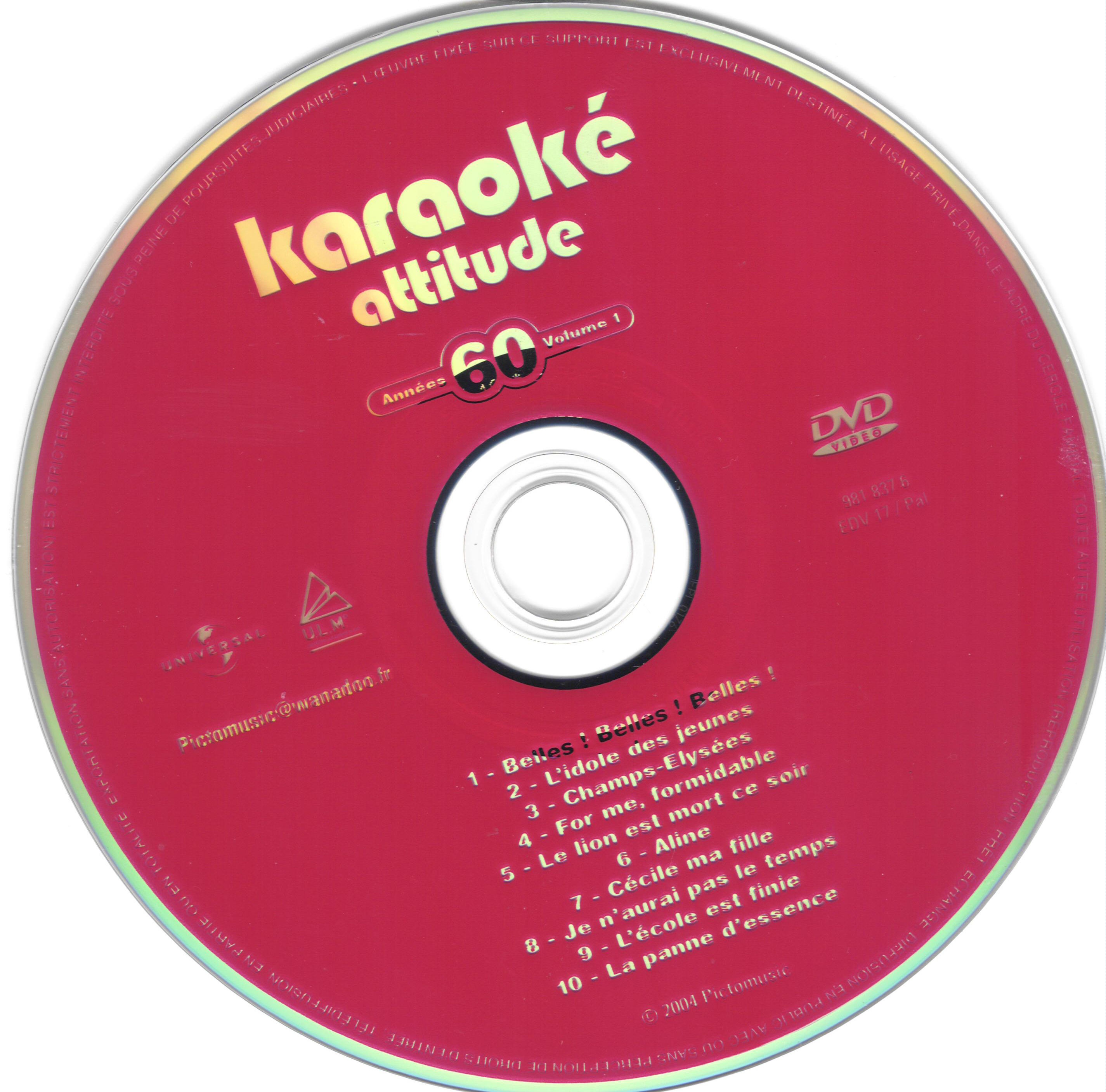 Karaoke attitude annees 60 vol 1