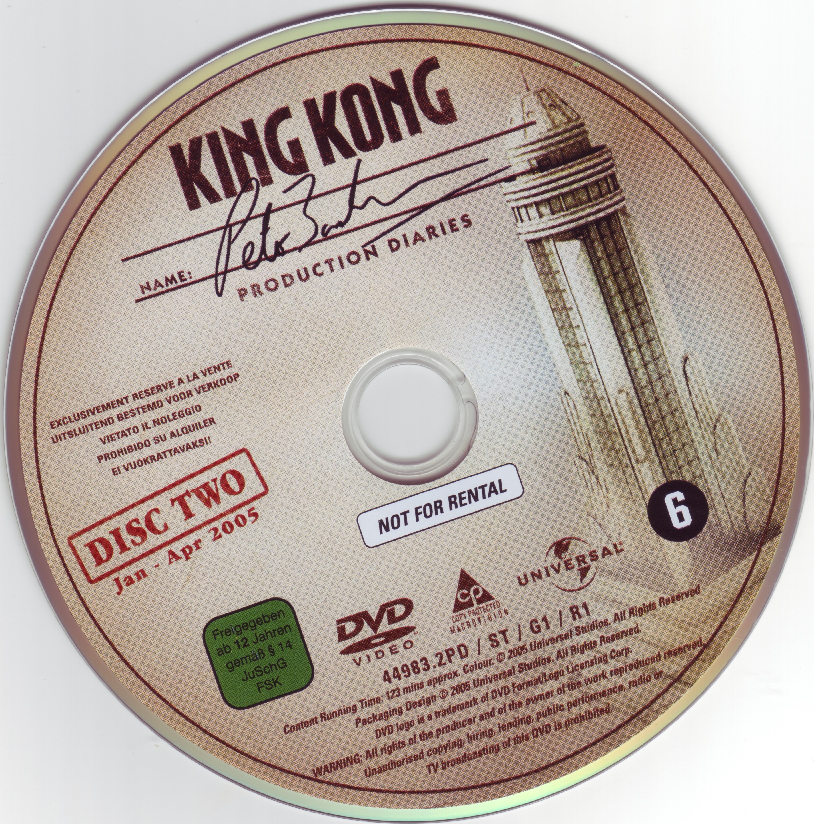 King Kong 2005 Making of Disc 2