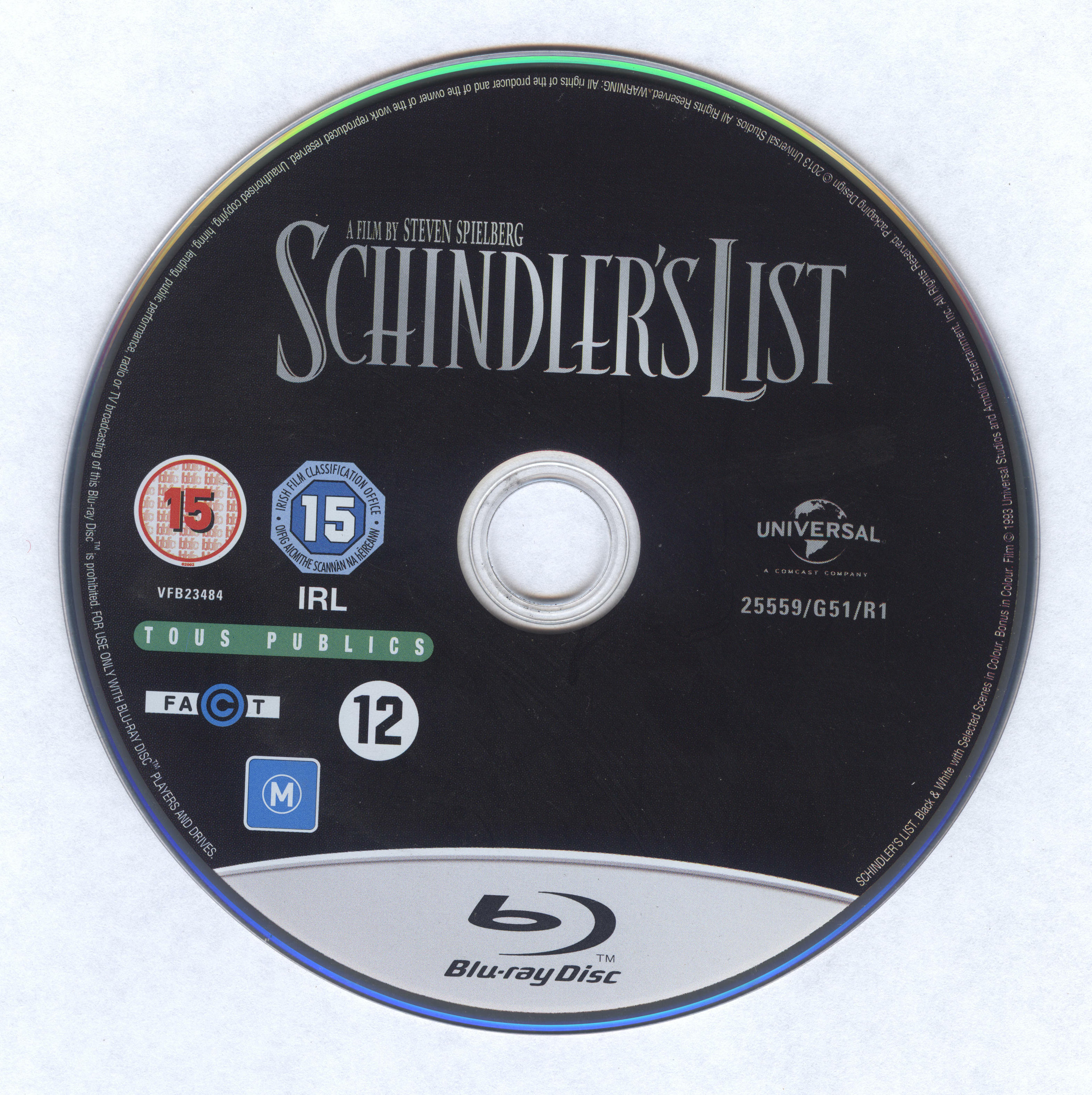La liste de Schindler (BLU-RAY)