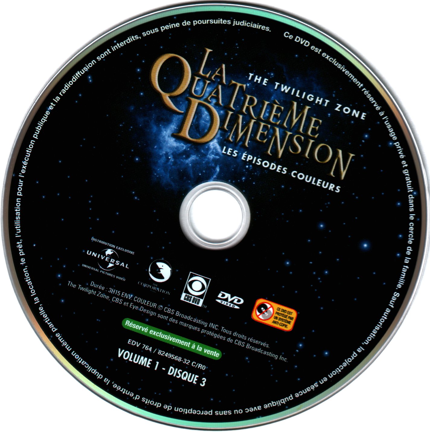 La quatrime dimension - Episodes couleurs vol 1 DVD 3