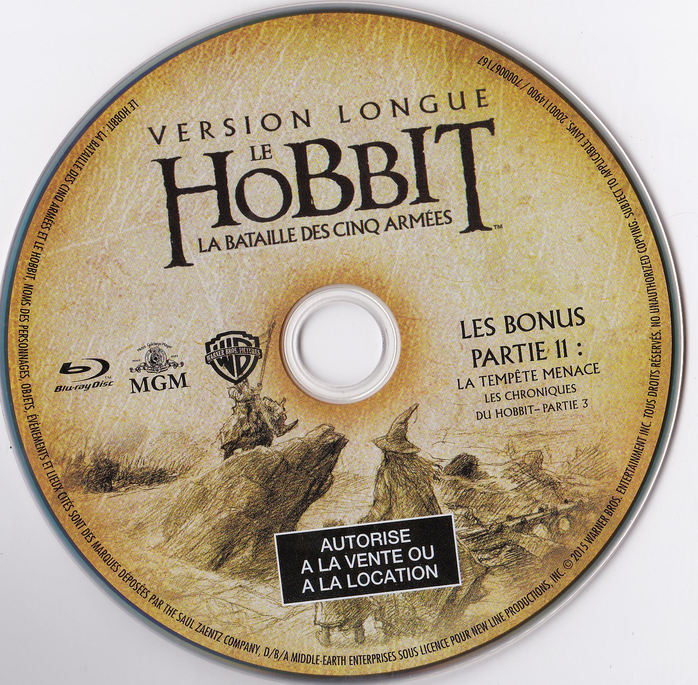 Le Hobbit la Bataille des Cinq Armes (Le Hobbit la Bataille des Cinq Armes (Version Longue) BONUS partie 11 (BLU-RAY)