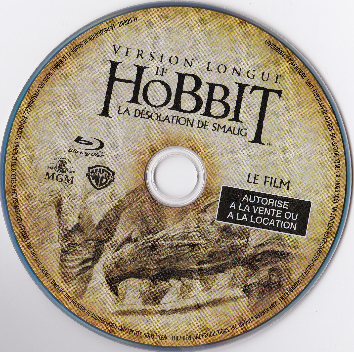Le Hobbit la Dsolation de Smaug (Version longue) (BLU-RAY)