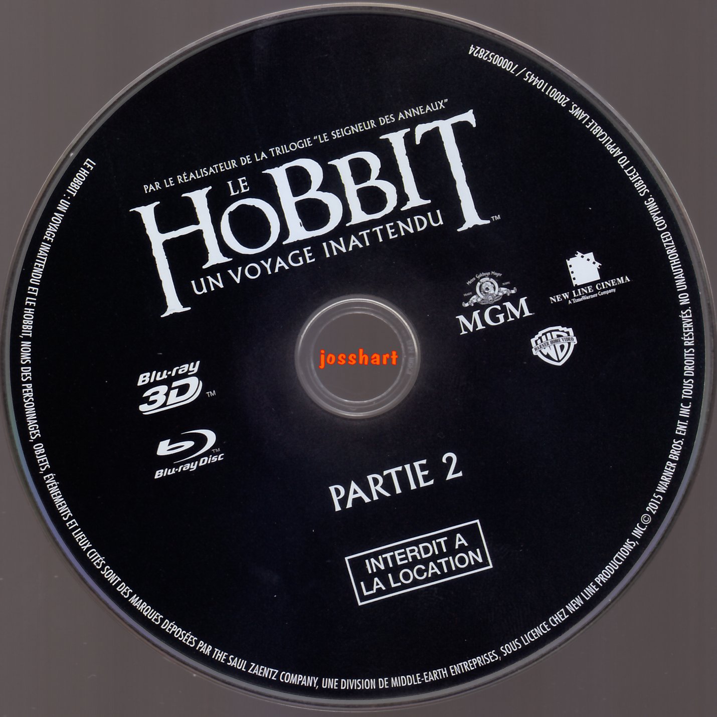 Le Hobbit un voyage inattendu Partie 2 3D (BLU-RAY)