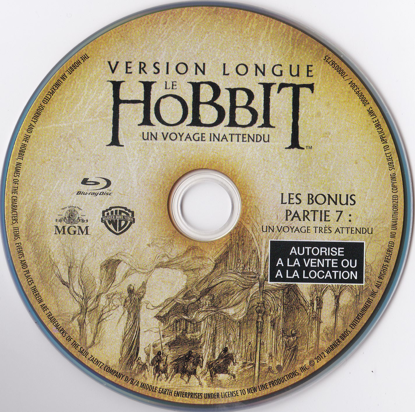 Le Hobbit un voyage inattendu (Version longue) BONUS Partie 7 (BLU-RAY)