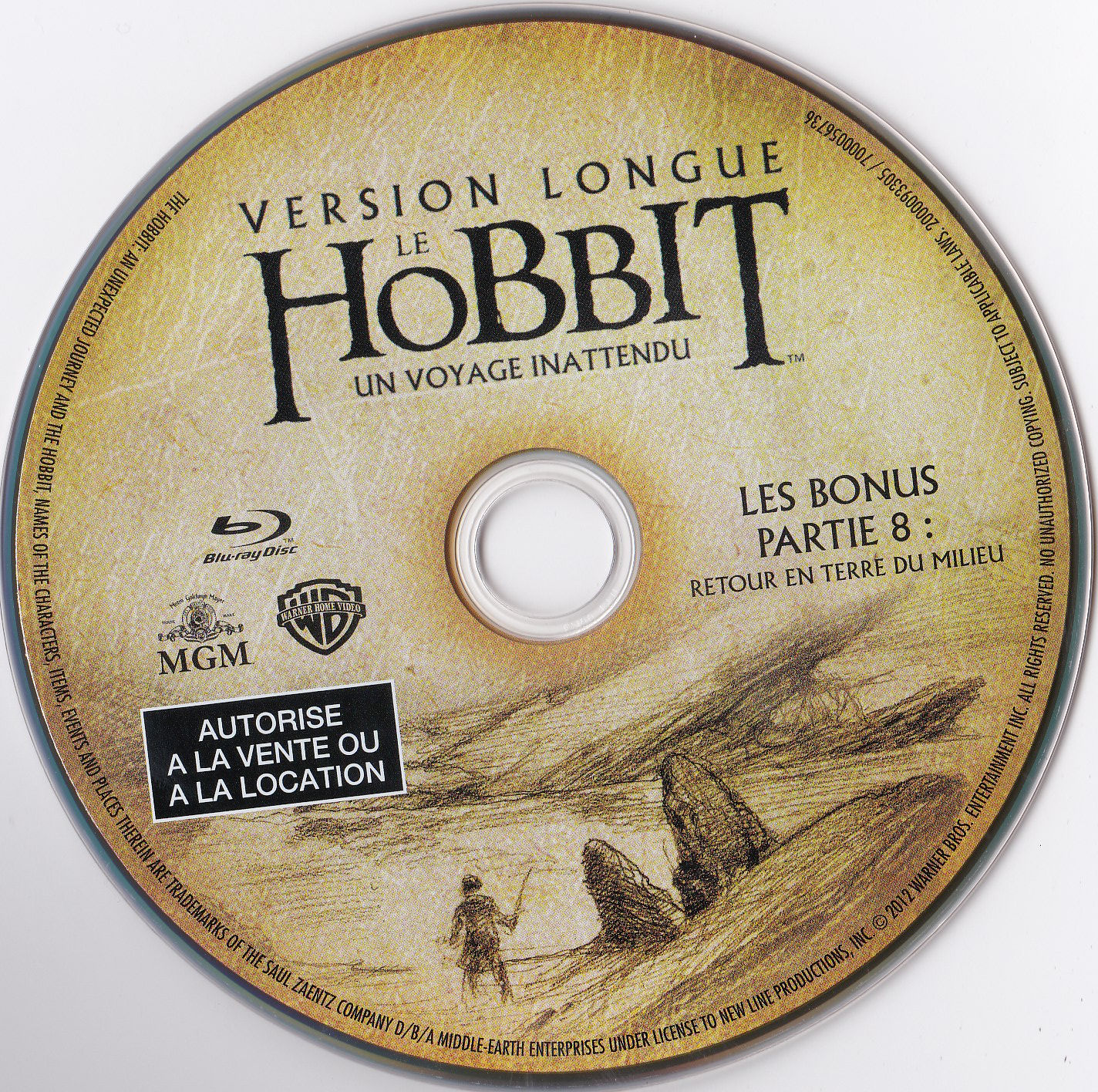 Le Hobbit un voyage inattendu (Version longue) BONUS Partie 8 (BLU-RAY)