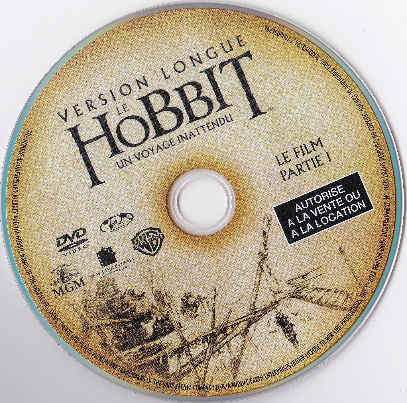 Le Hobbit un voyage inattendu (Version longue) Le film Partie 1 (BLU-RAY)