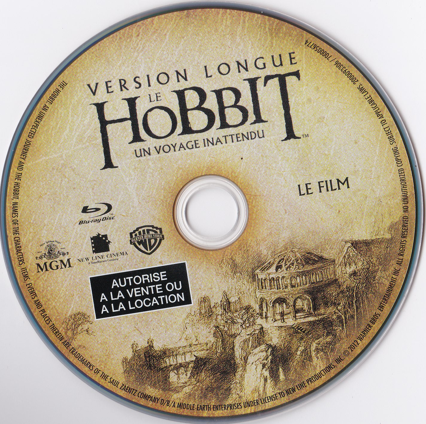 Le Hobbit un voyage inattendu (Version longue) (BLU-RAY)