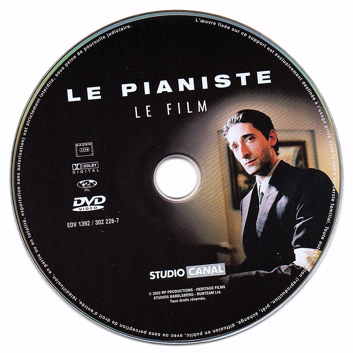 Le pianiste DISC 1