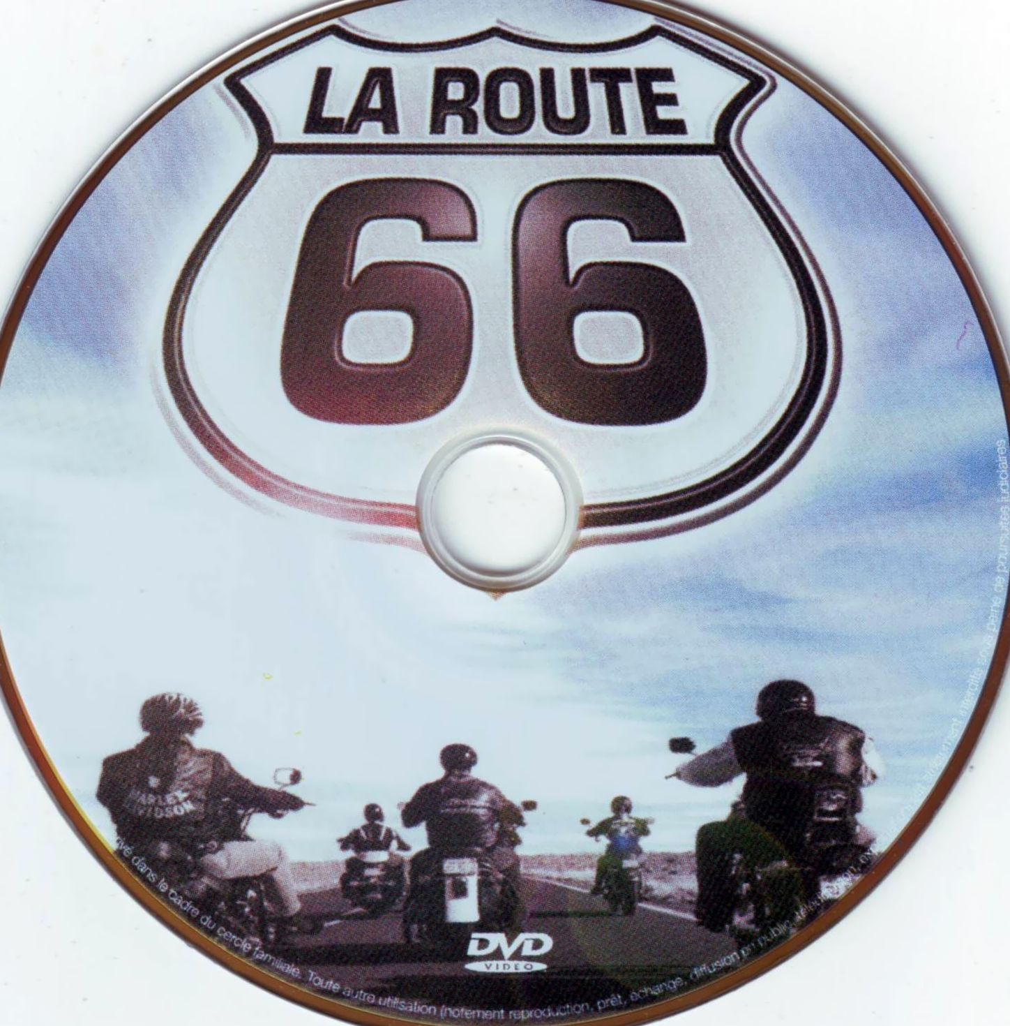 La route 66 en Harley Davidson