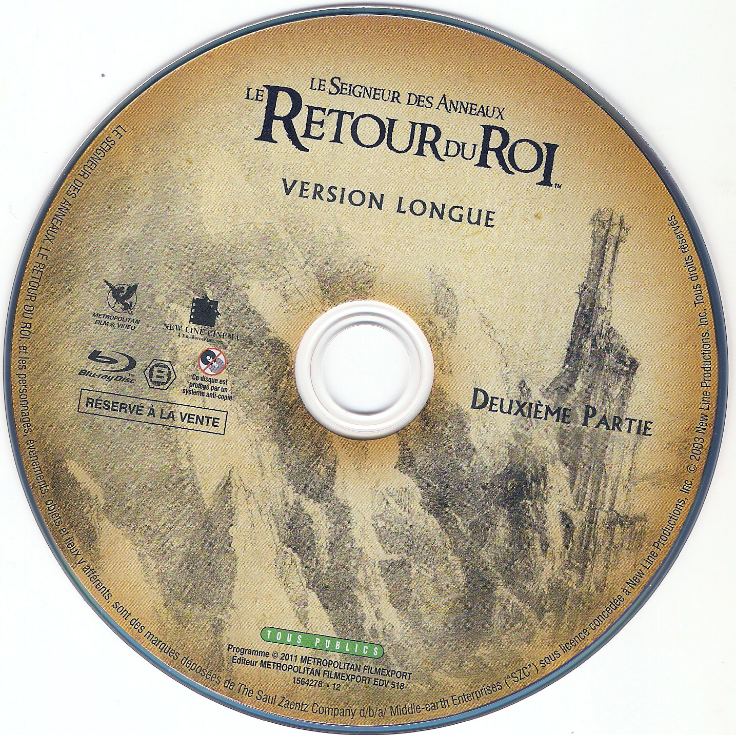 Le seigneur des anneaux le retour du roi DISC 2 (BLU-RAY)