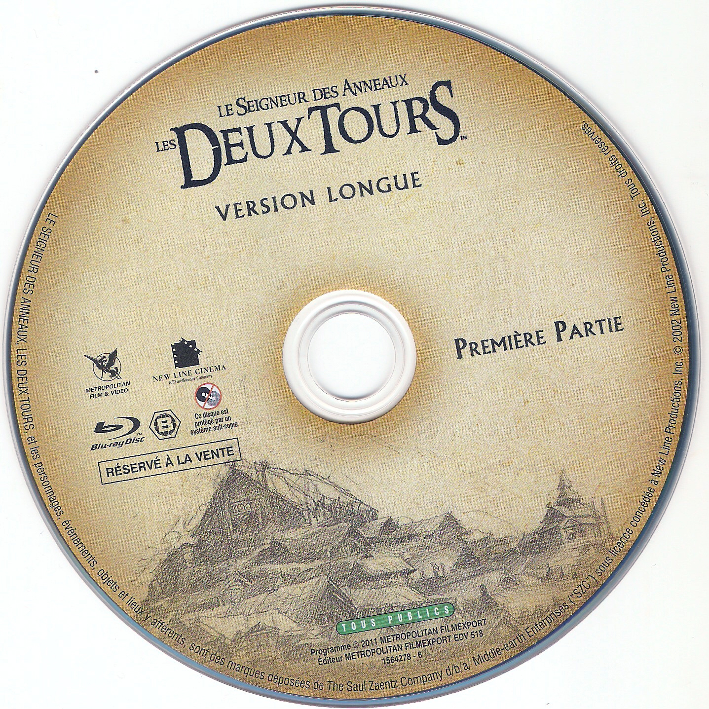 Le seigneur des anneaux les deux tours DISC 1 (BLU-RAY)