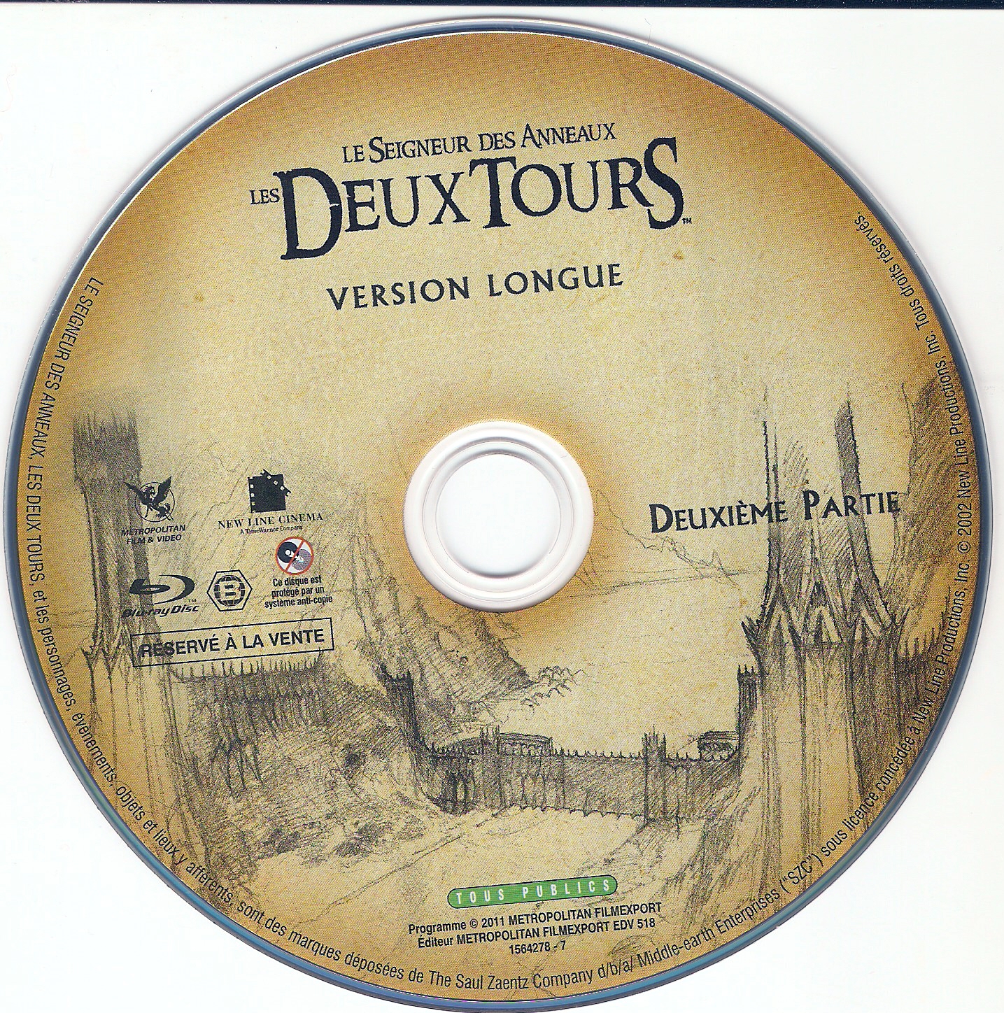 Le seigneur des anneaux les deux tours DISC 2 (BLU-RAY)