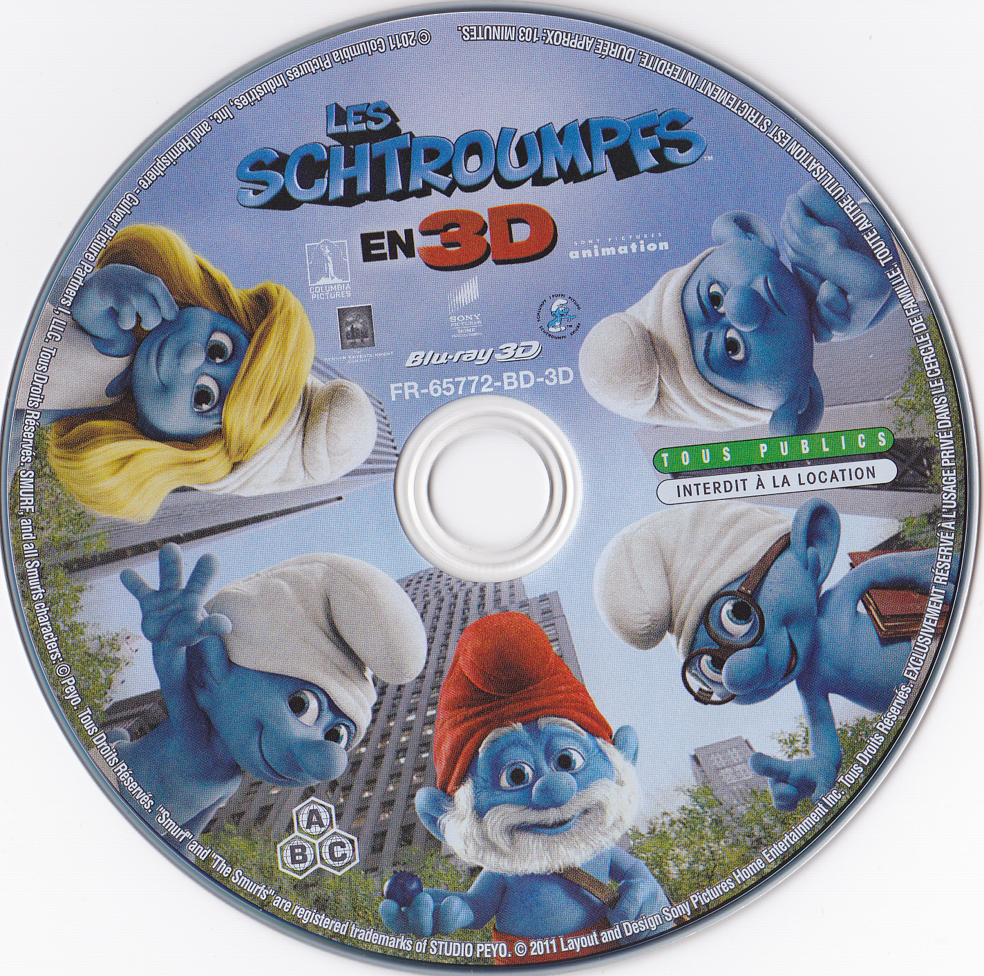 Les Schtroumpfs 3D (BLU-RAY)