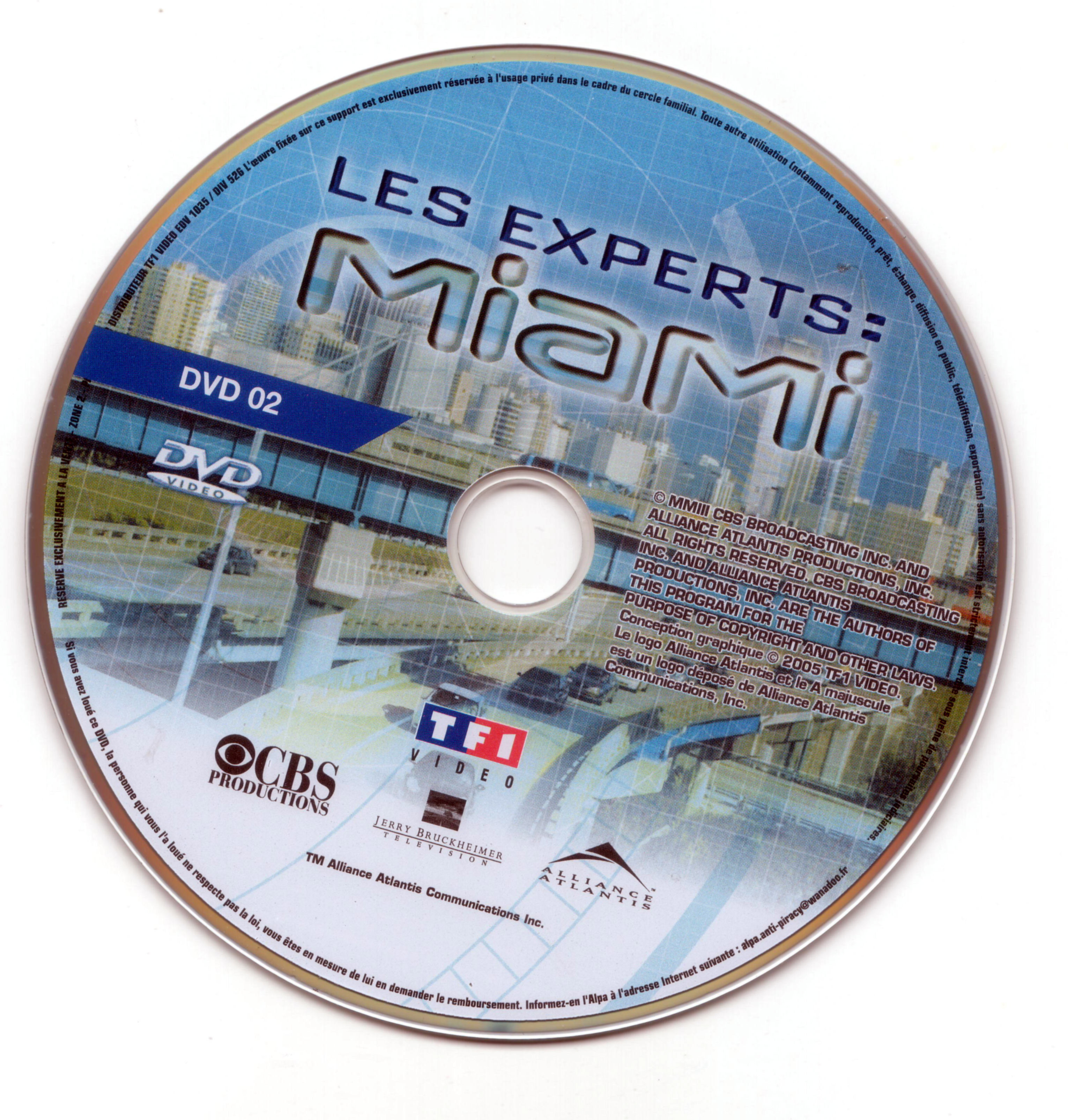 Les experts Miami Saison 1 vol 1 DISC 2