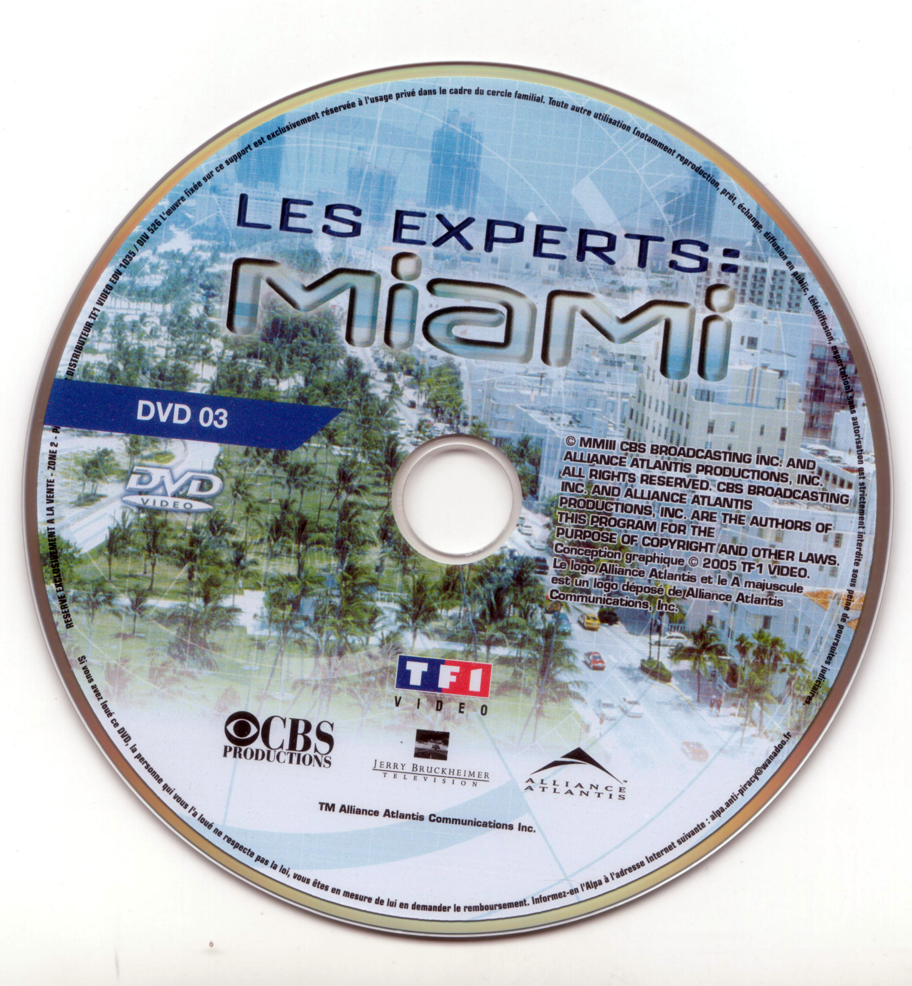 Les experts Miami Saison 1 vol 1 DISC 3
