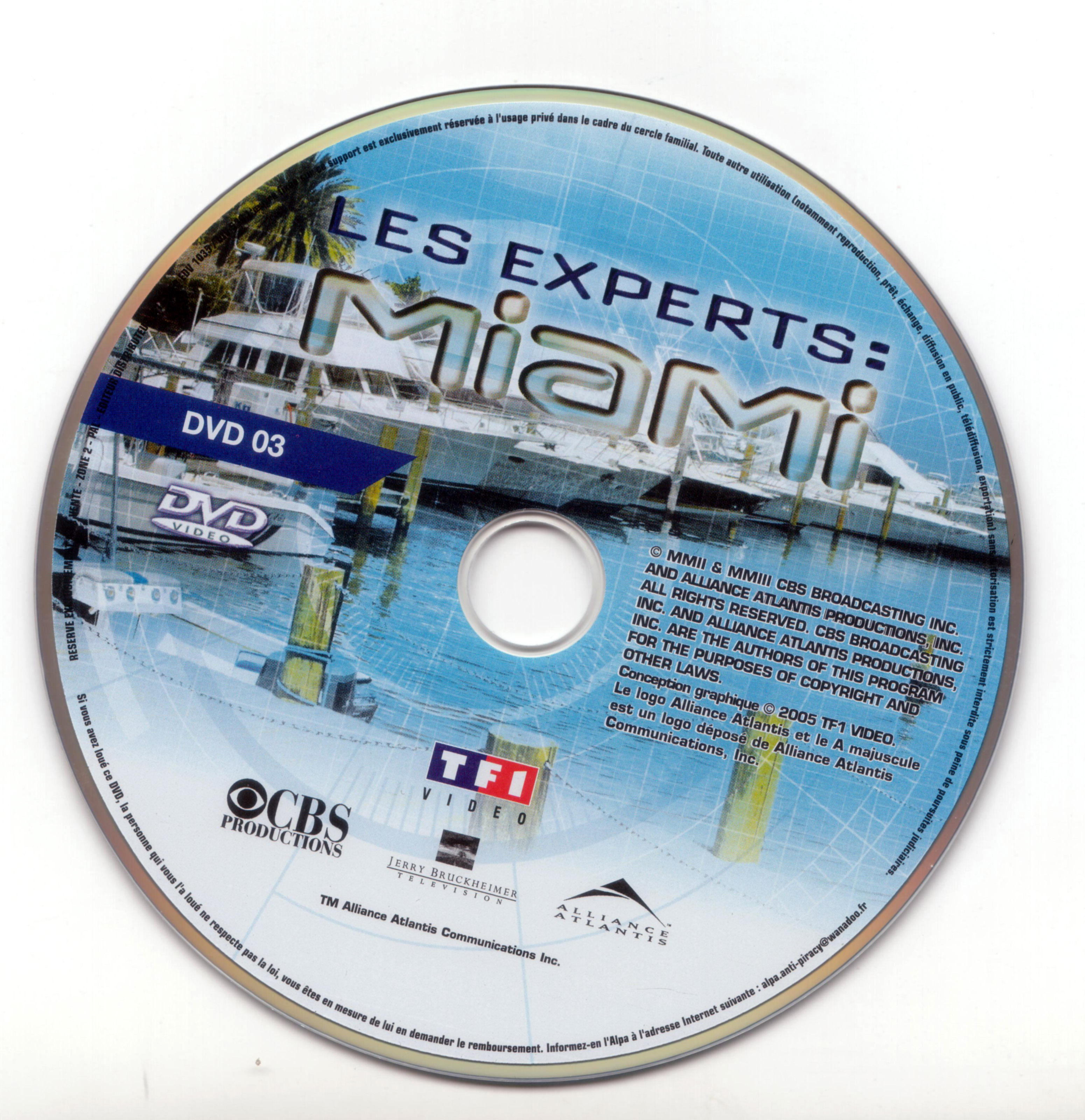 Les experts Miami Saison 1 vol 2 DISC 3