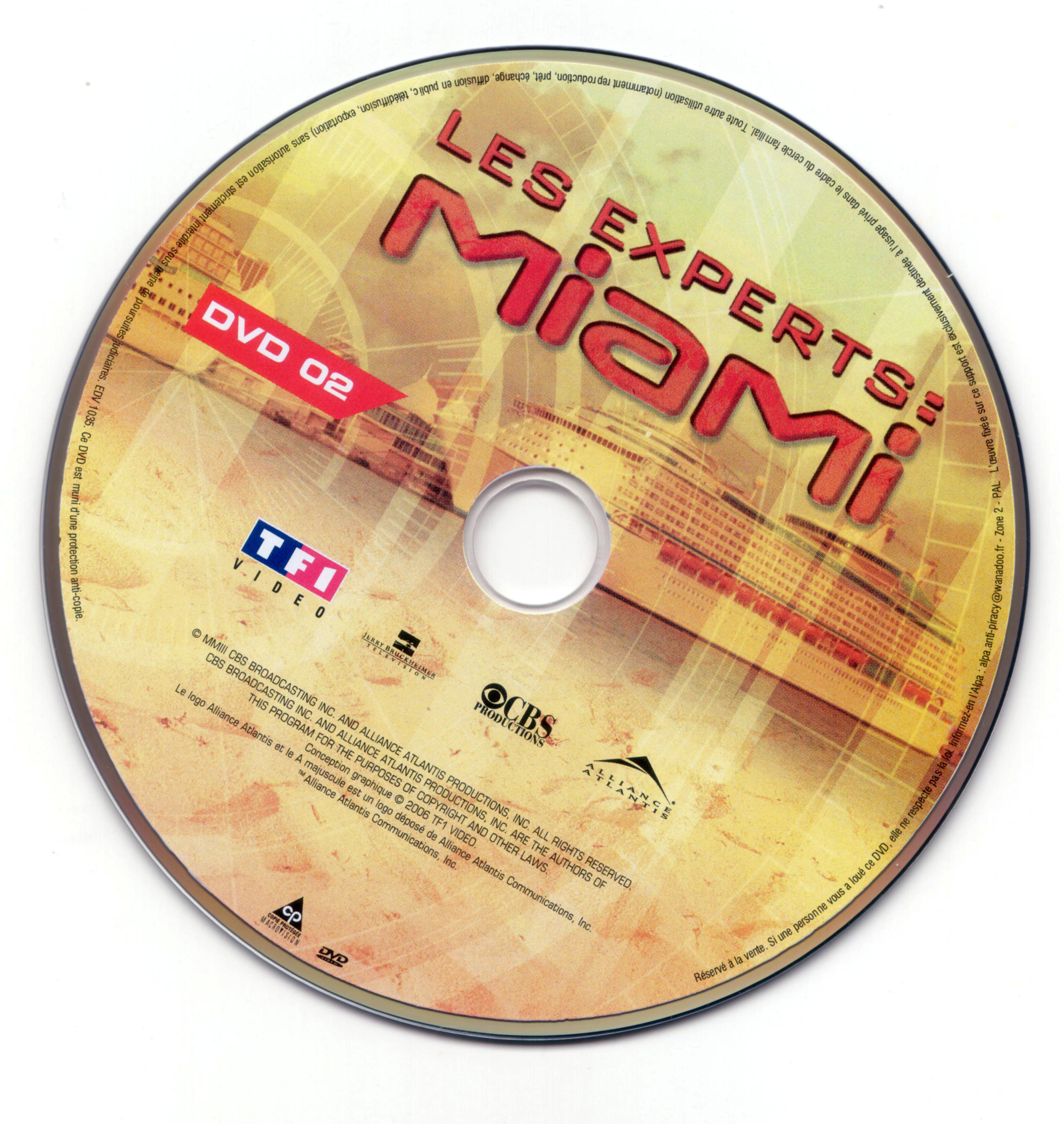 Les experts Miami Saison 2 vol 1 DISC 2