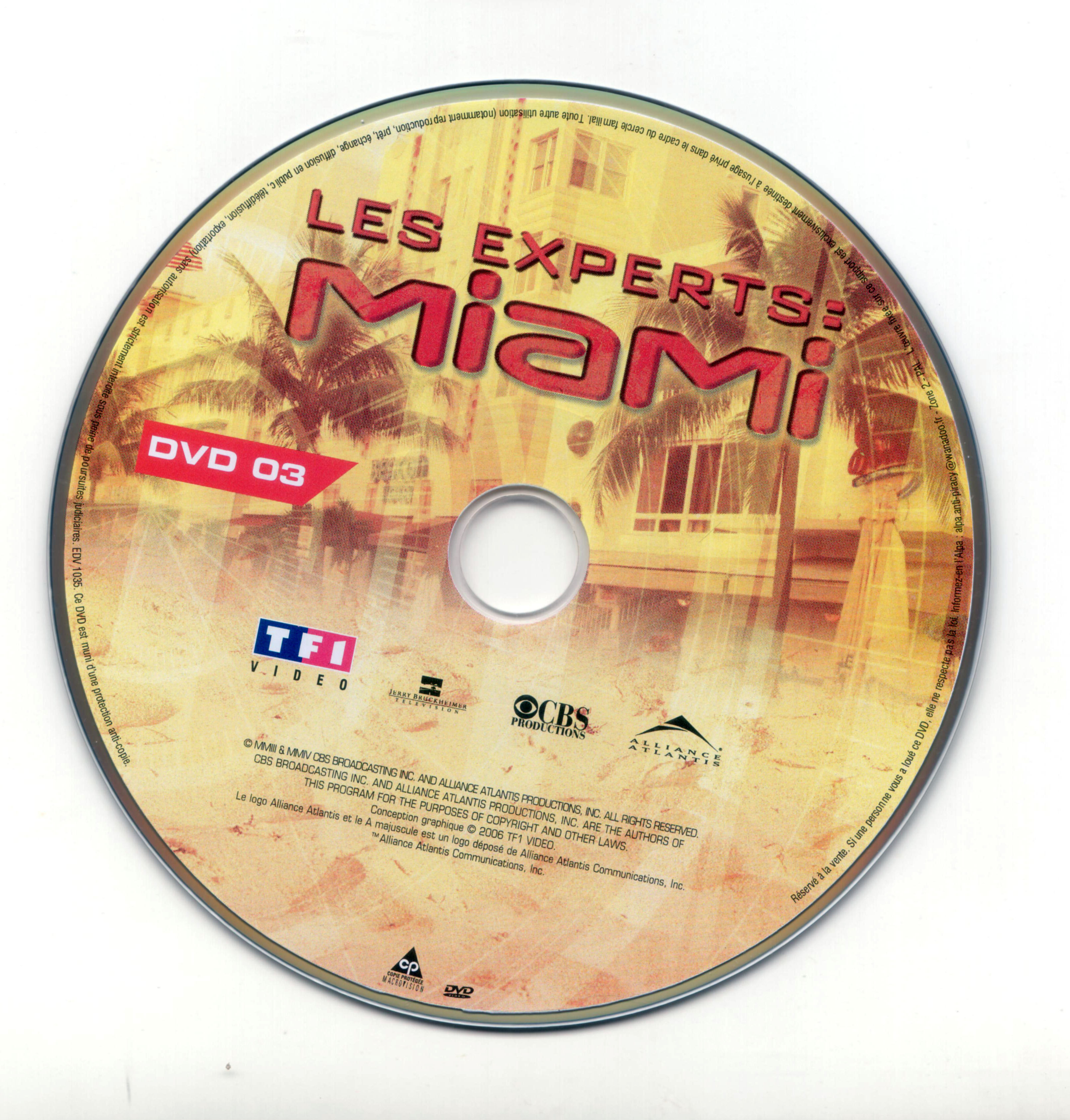 Les experts Miami Saison 2 vol 1 DISC 3