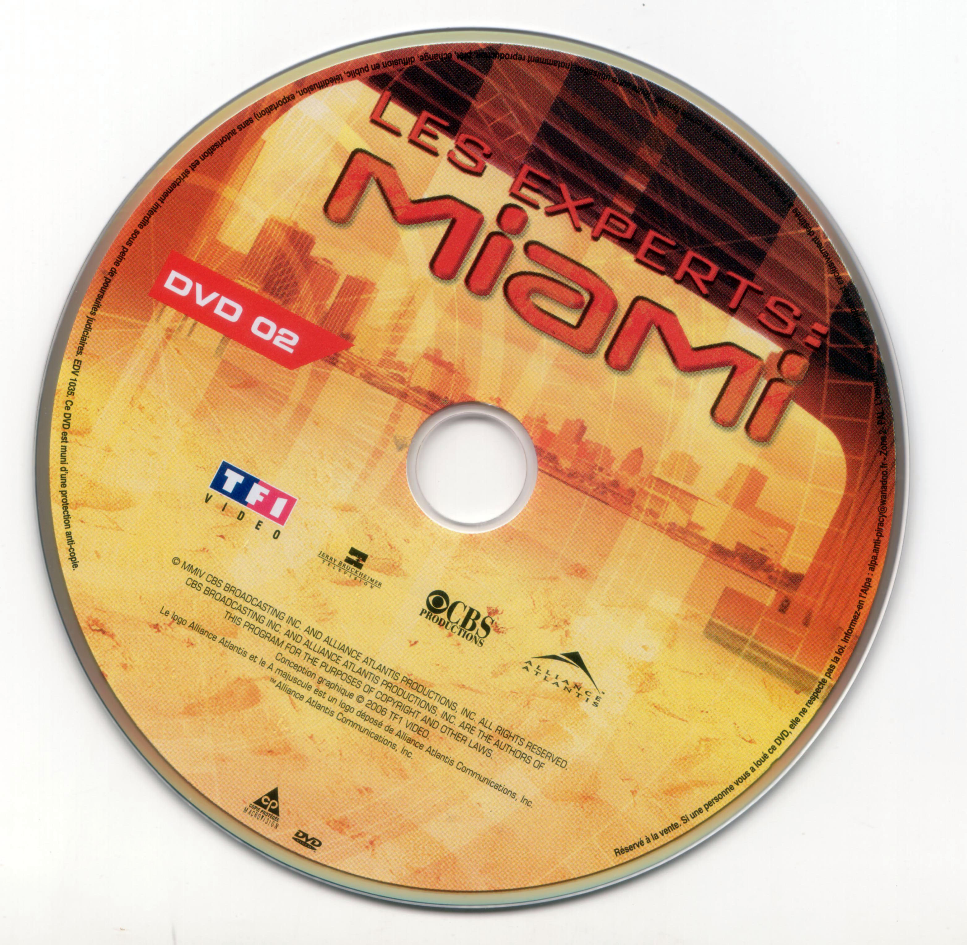 Les experts Miami Saison 2 vol 2 DISC 2