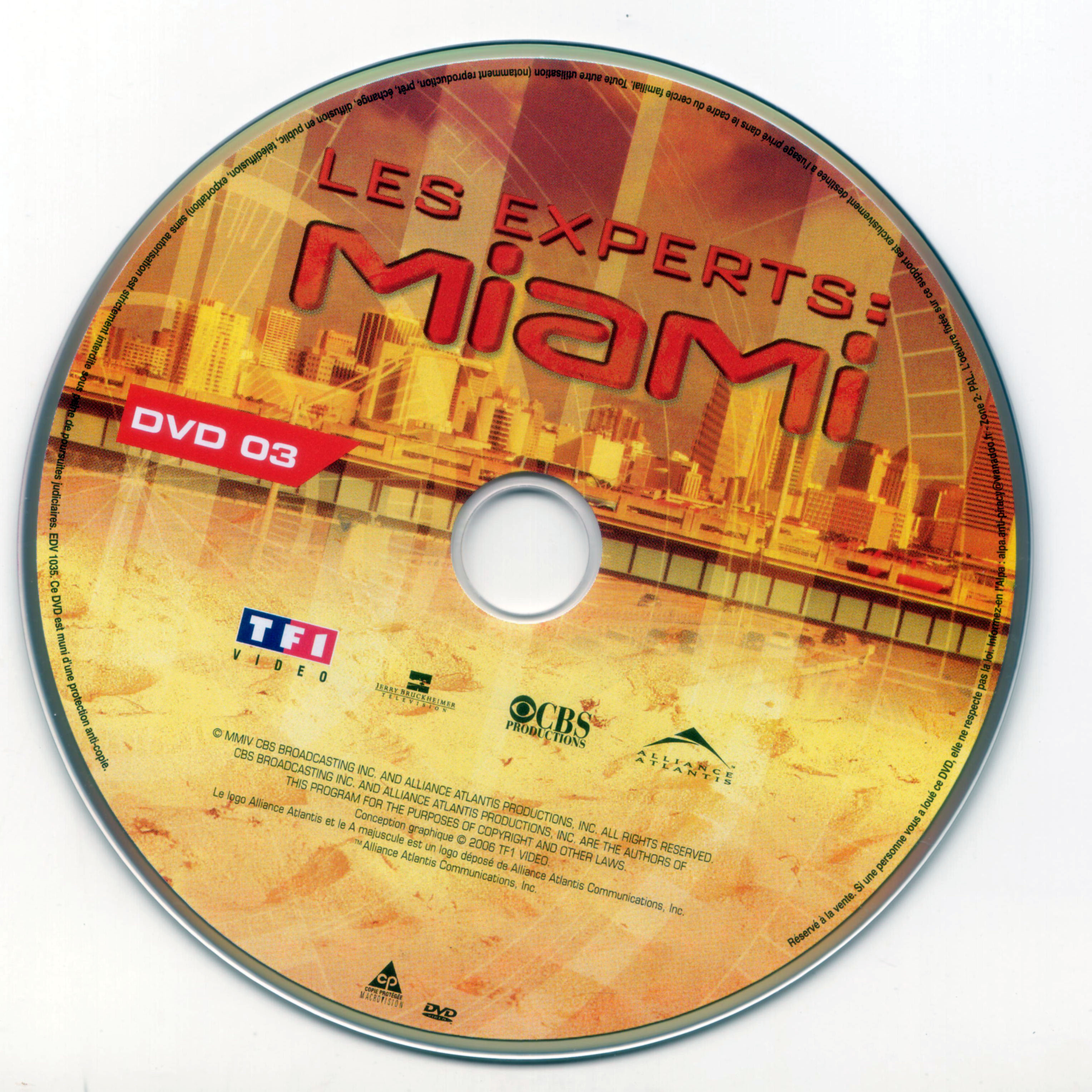 Les experts Miami Saison 2 vol 2 DISC 3
