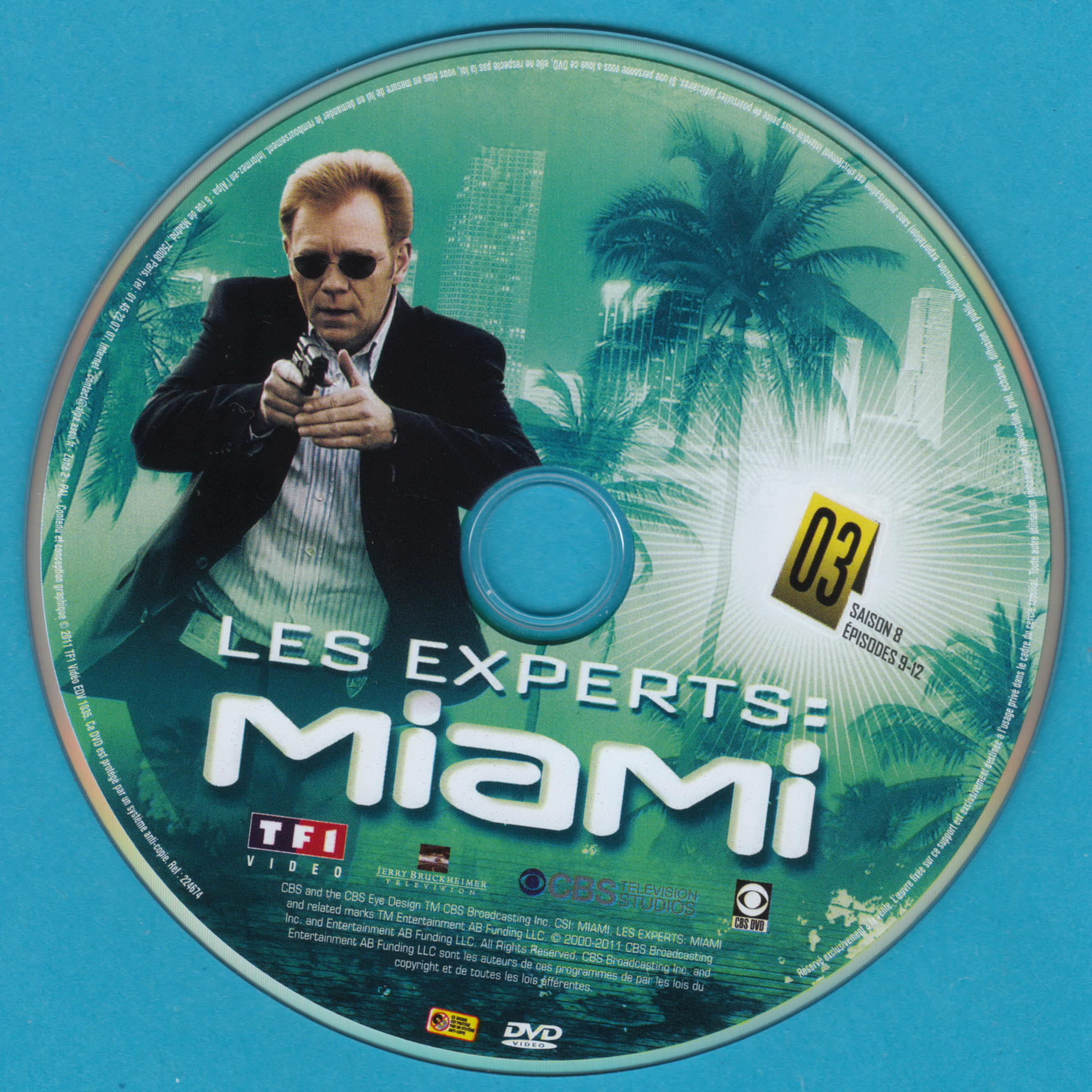 Les experts miami saison 8 DVD 3