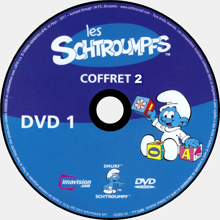 Les schtroumpfs COFFRET 02 DISC 1