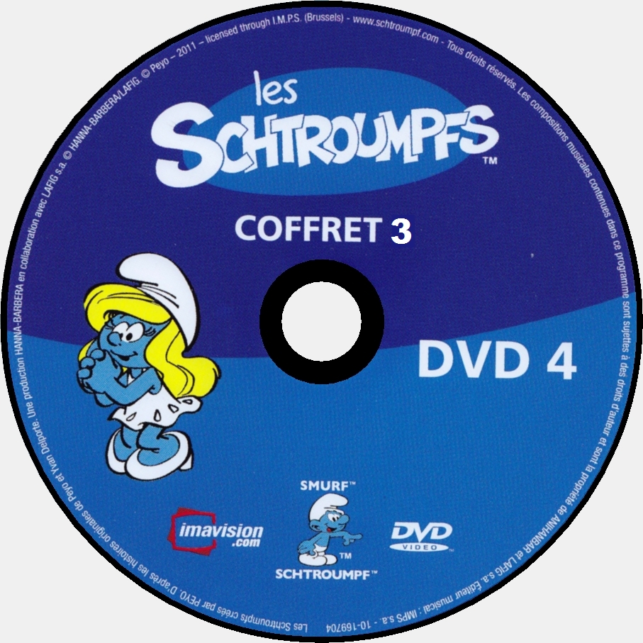 Les schtroumpfs COFFRET 03 DISC 4