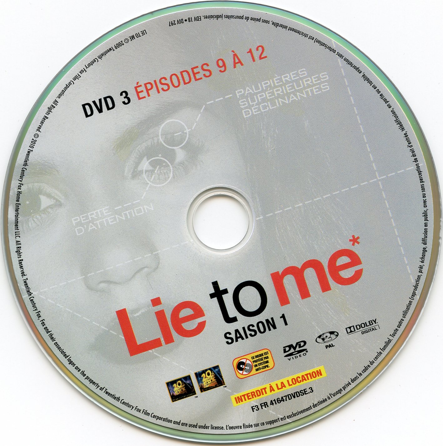 Lie to me Saison 1 DVD 3