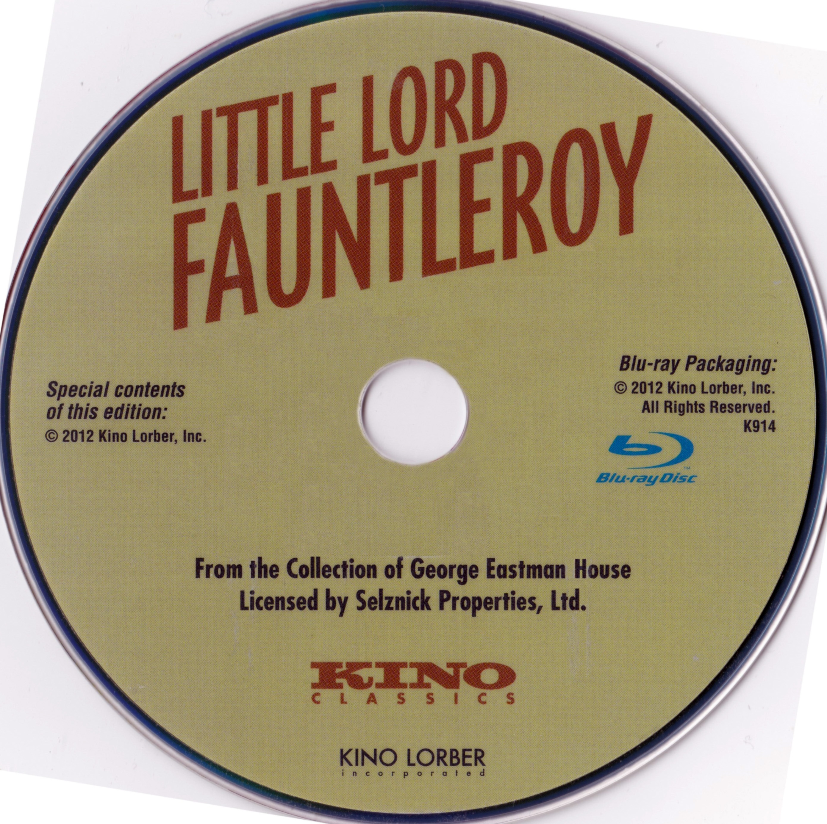 Little Lord Fauntleroy - Le Petit Lord Fauntleroy Zone 1 (BLU-RAY)