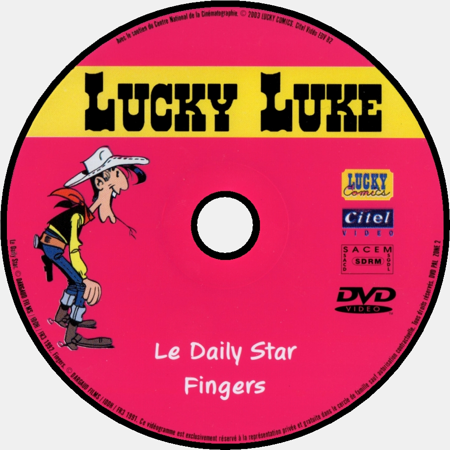 Lucky Luke - Le daily star & Fingers custom