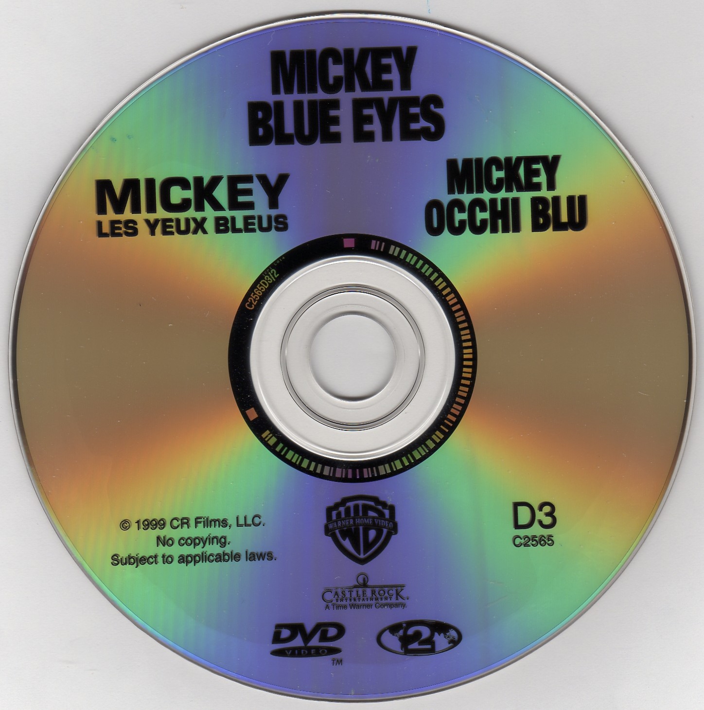 Mickey les yeux bleus