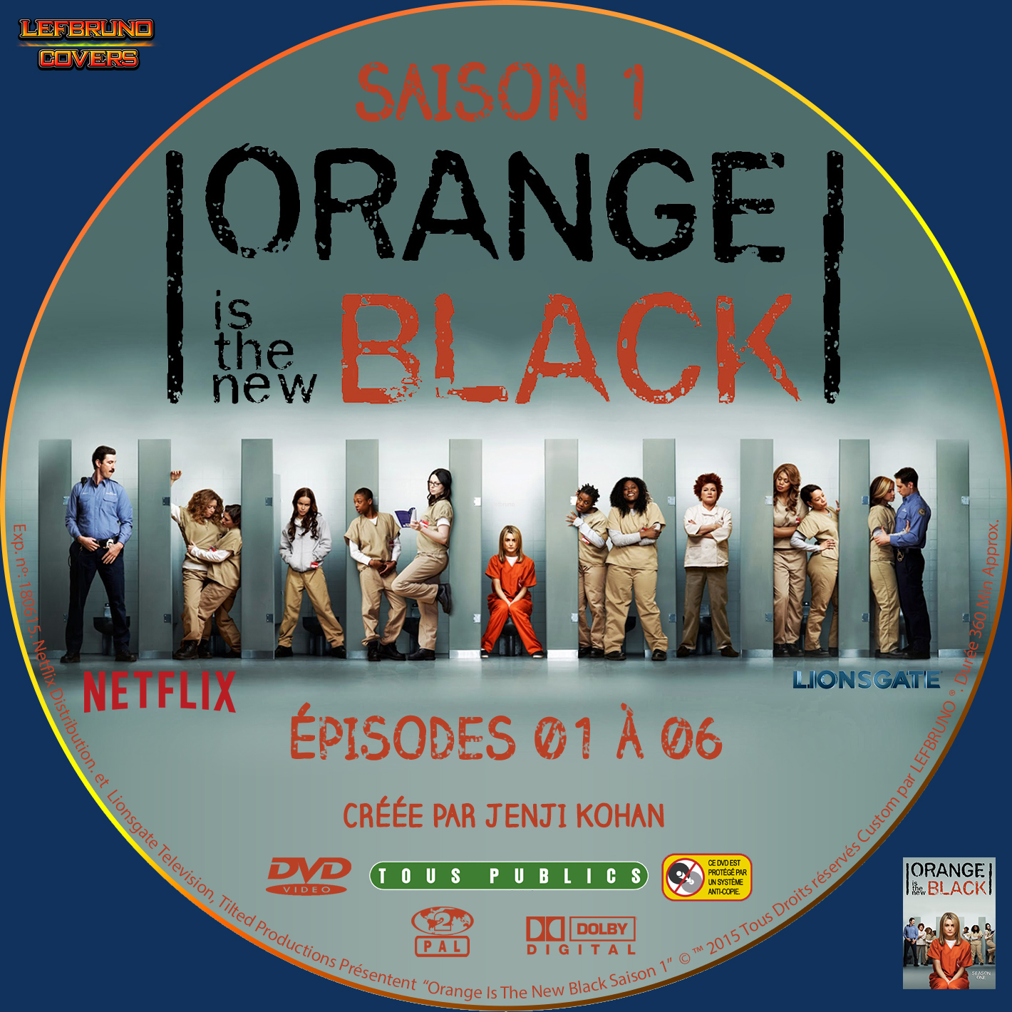 Orange Is The New Black Saison 1 DISC 1 custom