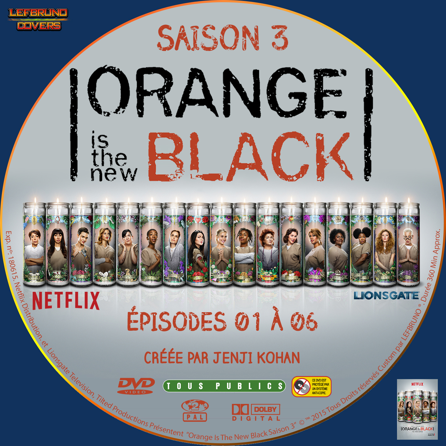 Orange Is The New Black Saison 3 DISC 1 custom