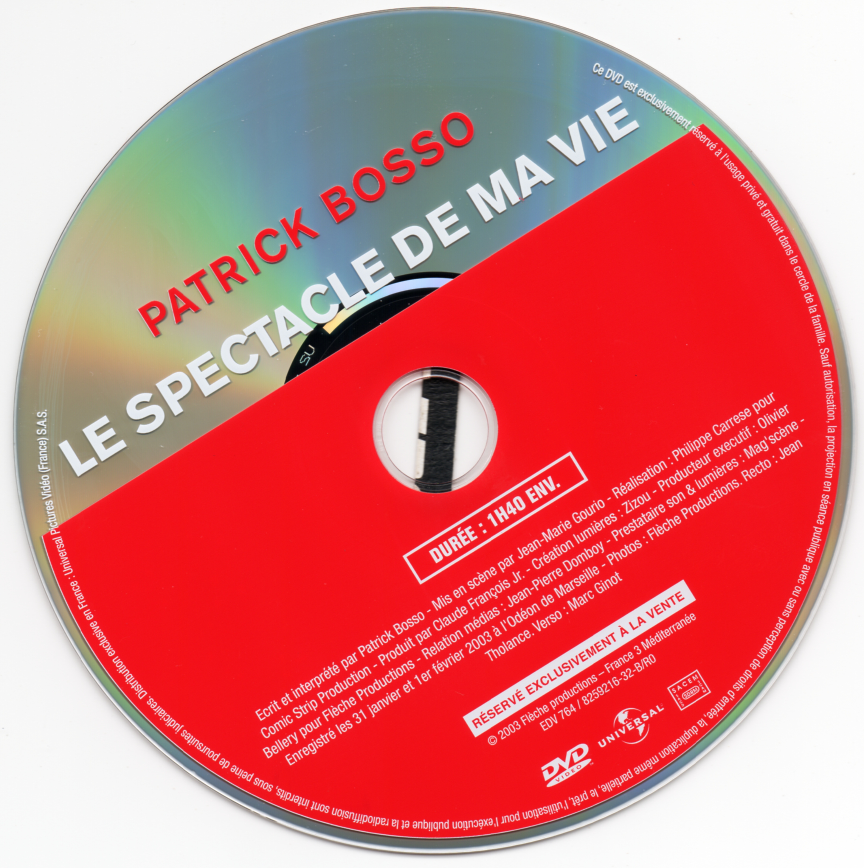 Patrick Bosso le spectacle de ma vie