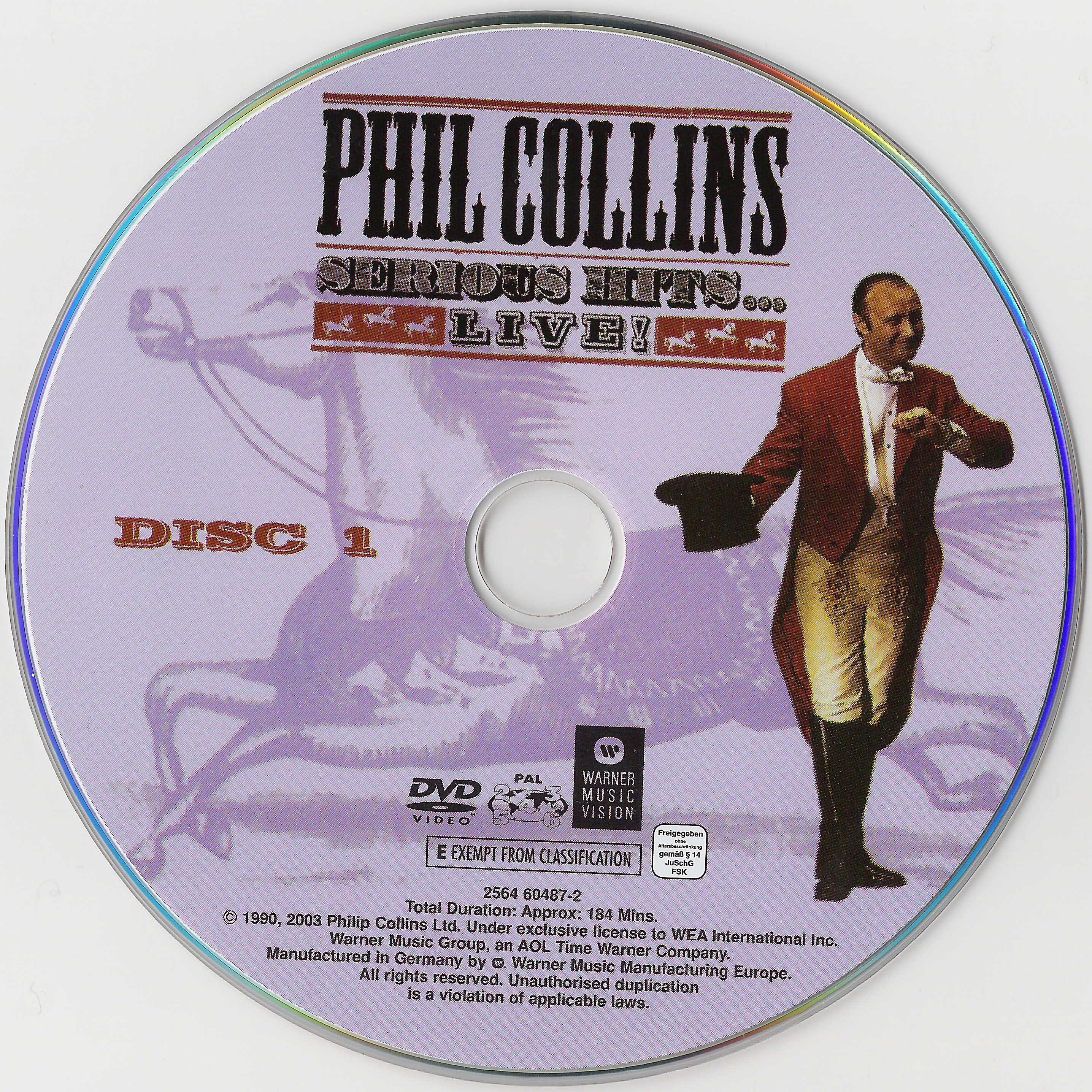Phil Collins Serious Hits Live Disc 1