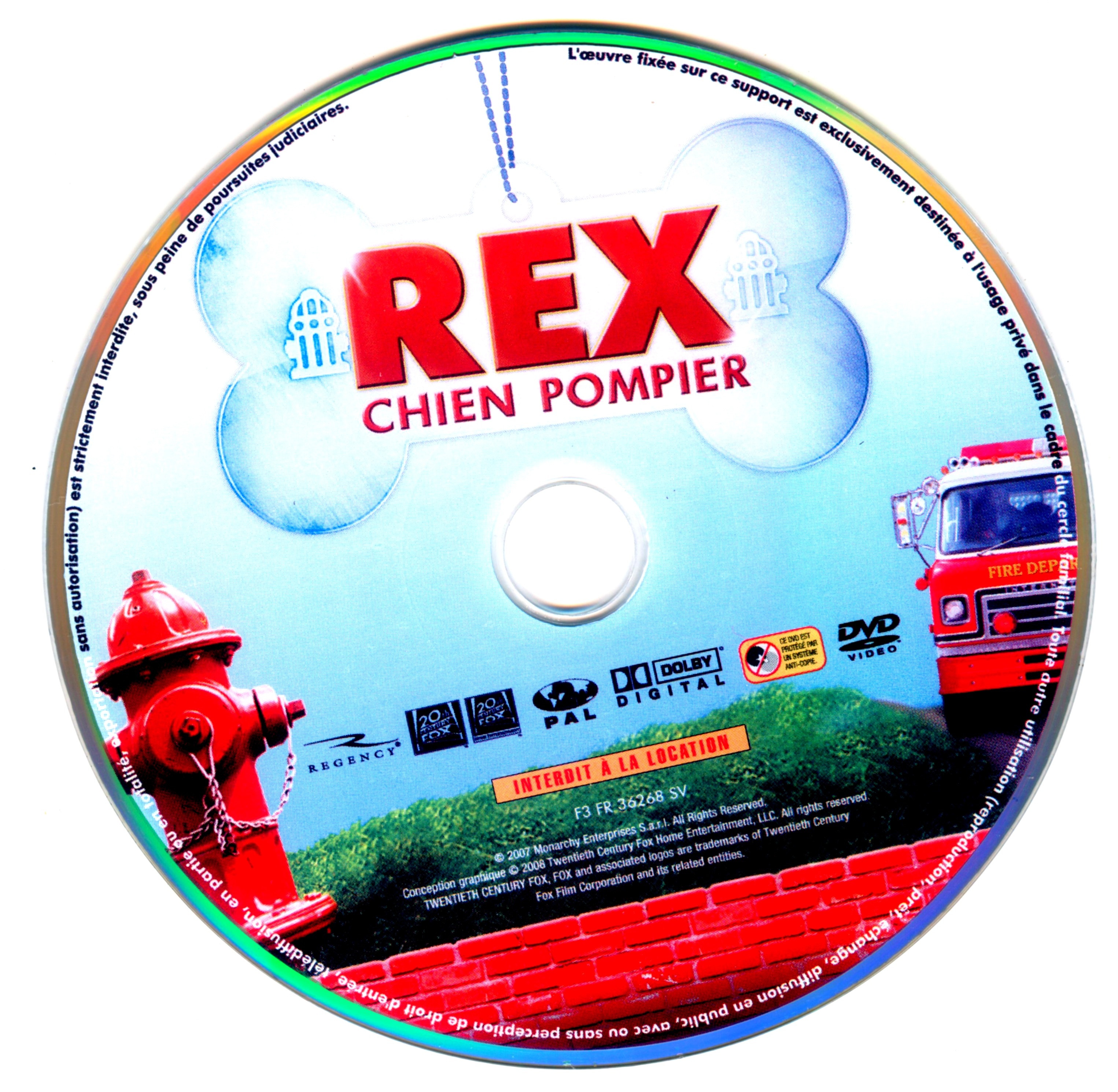 Rex chien pompier