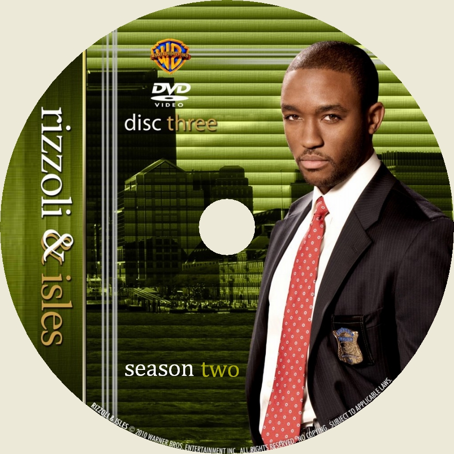Rizzoli & Isles saison 2 DISC 3 custom